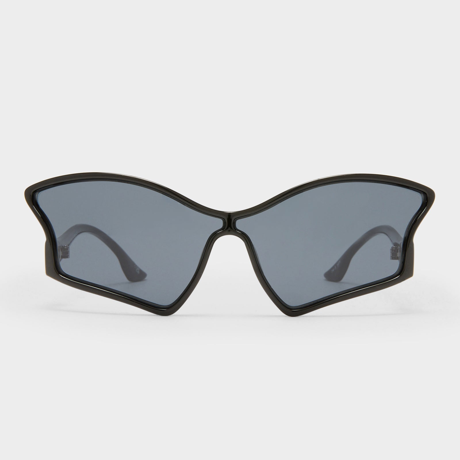 Tailfin Black Female Wrap Sunglasses | Le Specs