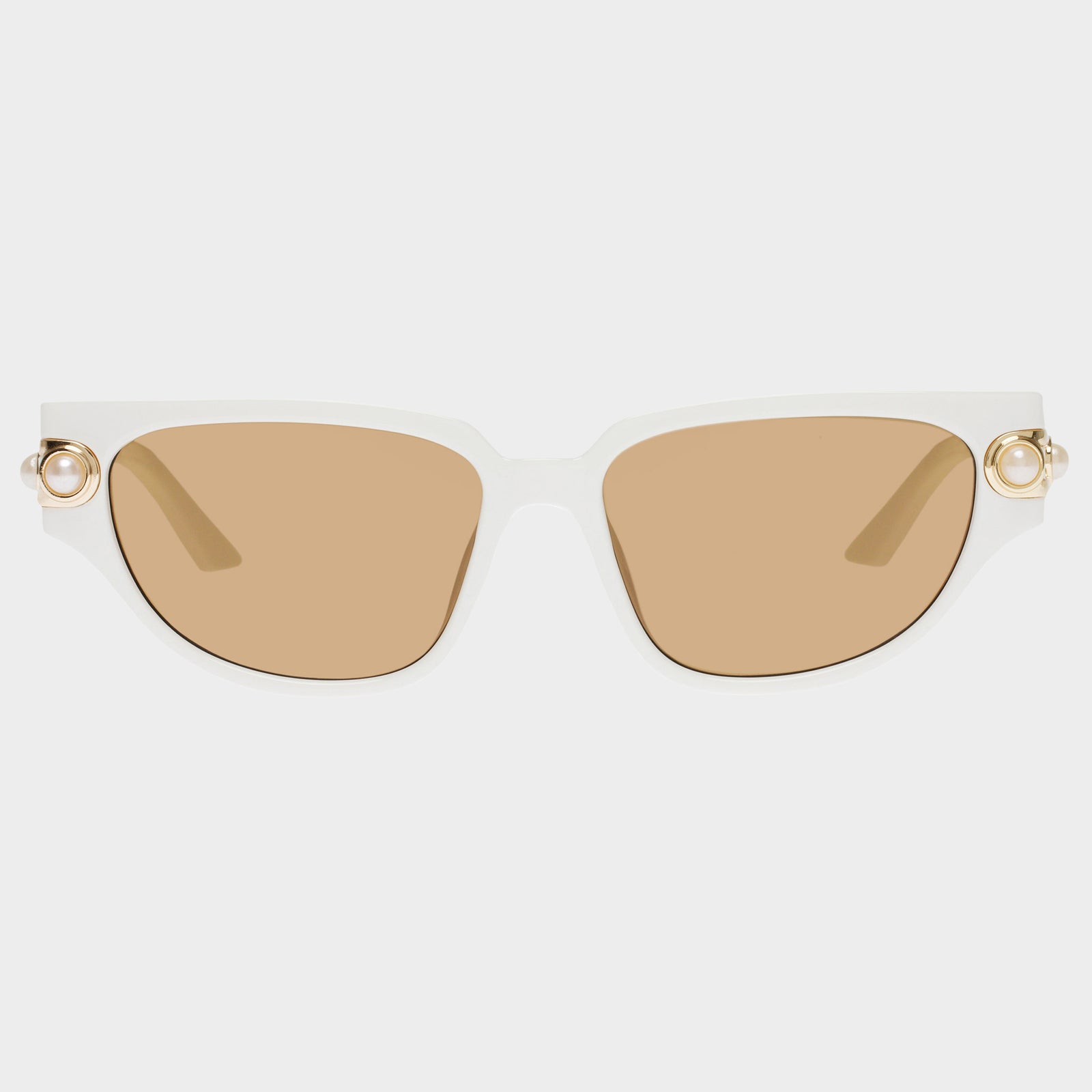Serpens Link Ivory Female Cat-Eye Sunglasses | Le Specs