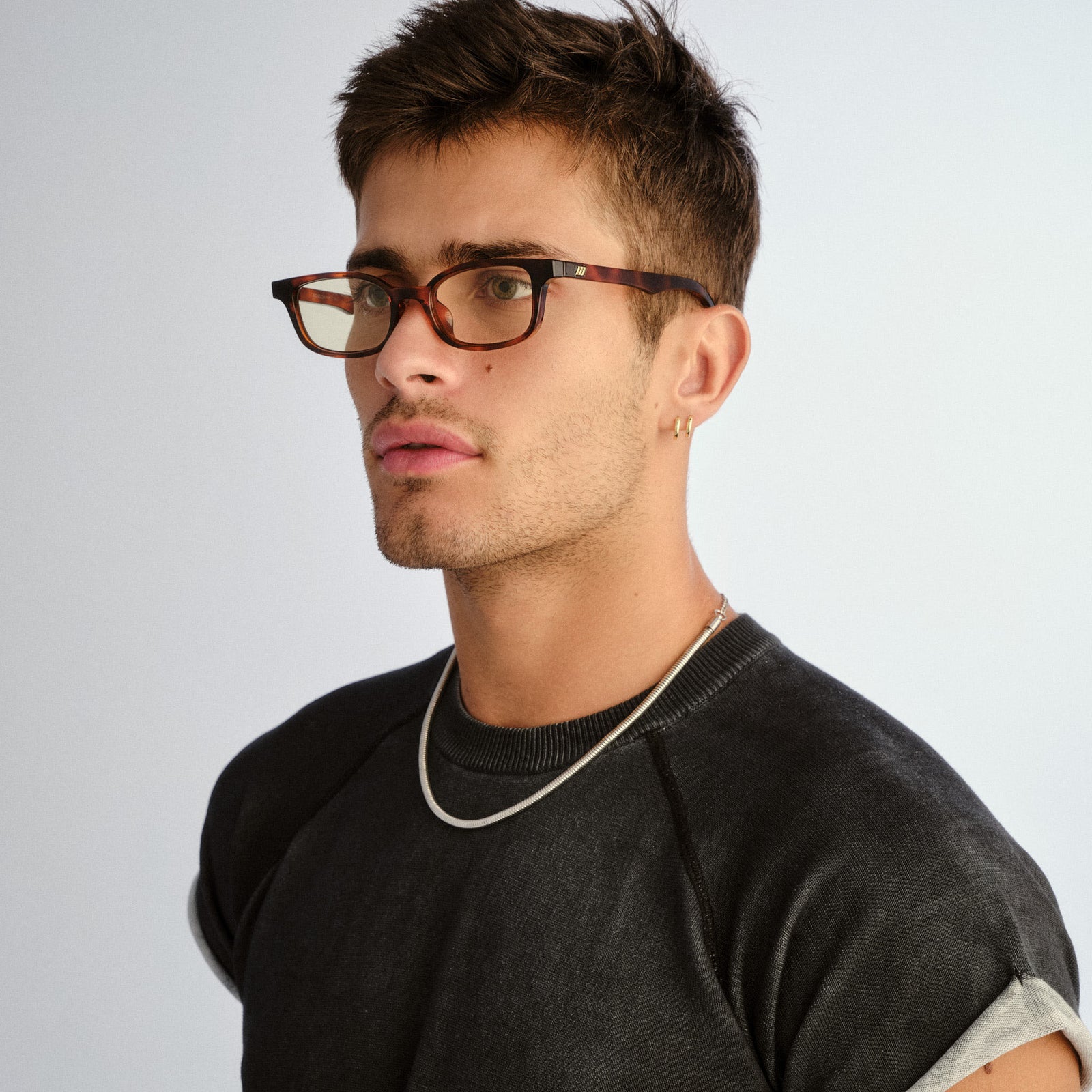 Echelon + Toffee Tort Uni-Sex Rectangle Sunglasses | Le Specs