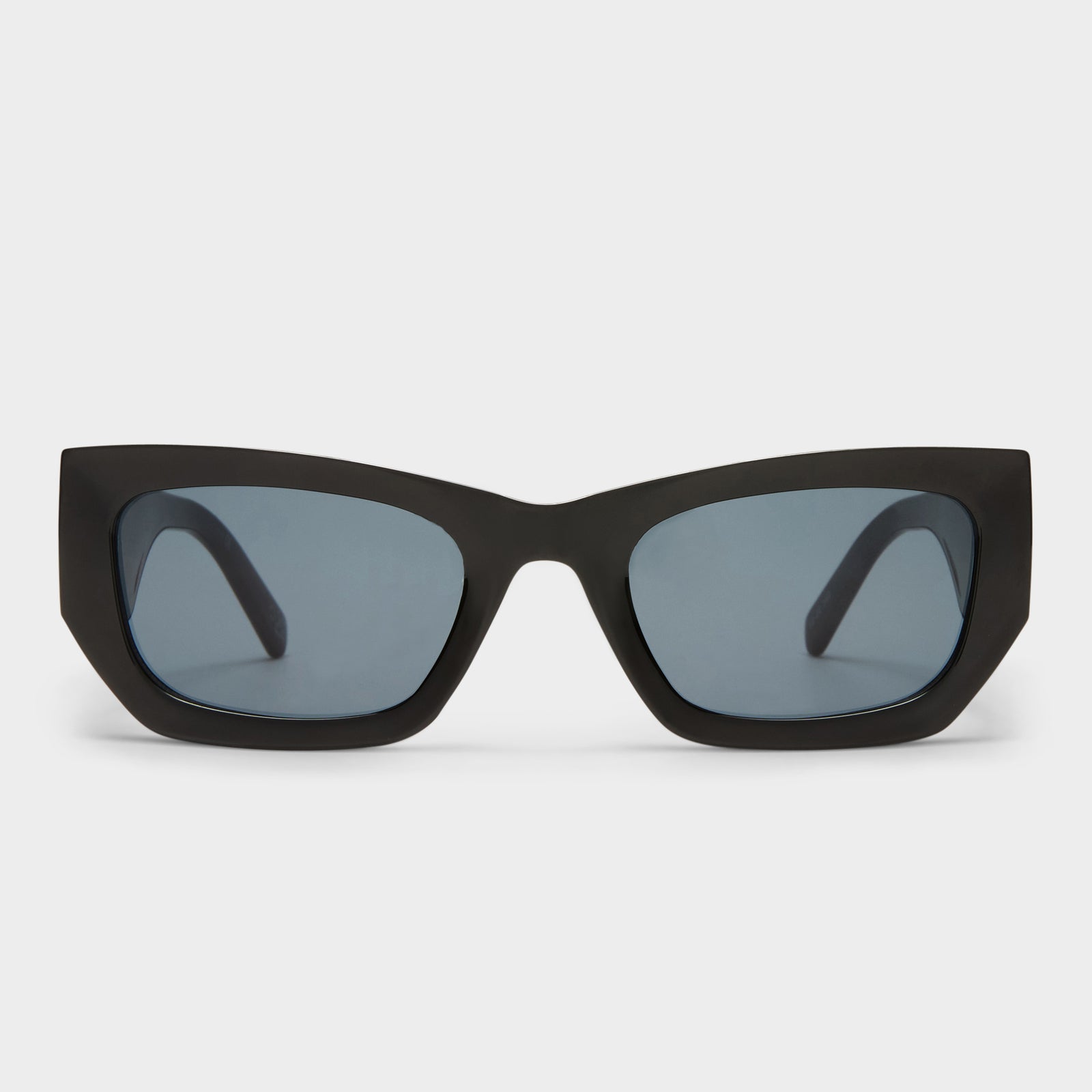 Beachcomber Black Female D-Frame Sunglasses | Le Specs