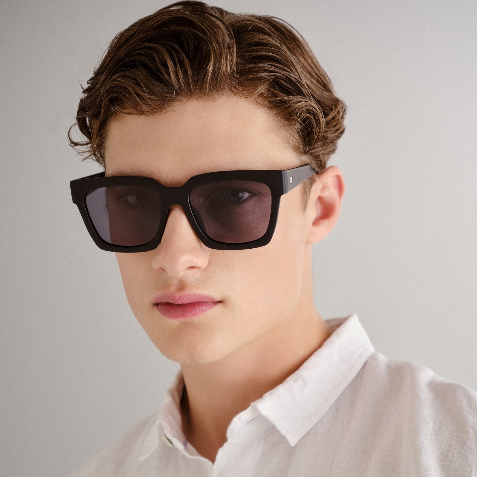 Weekend Riot Matte Black Uni-Sex D-Frame Sunglasses | Le Specs