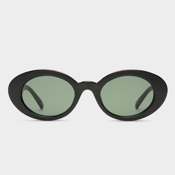 Nouveau Vie Black Female Oval Sunglasses | Le Specs display picture 3