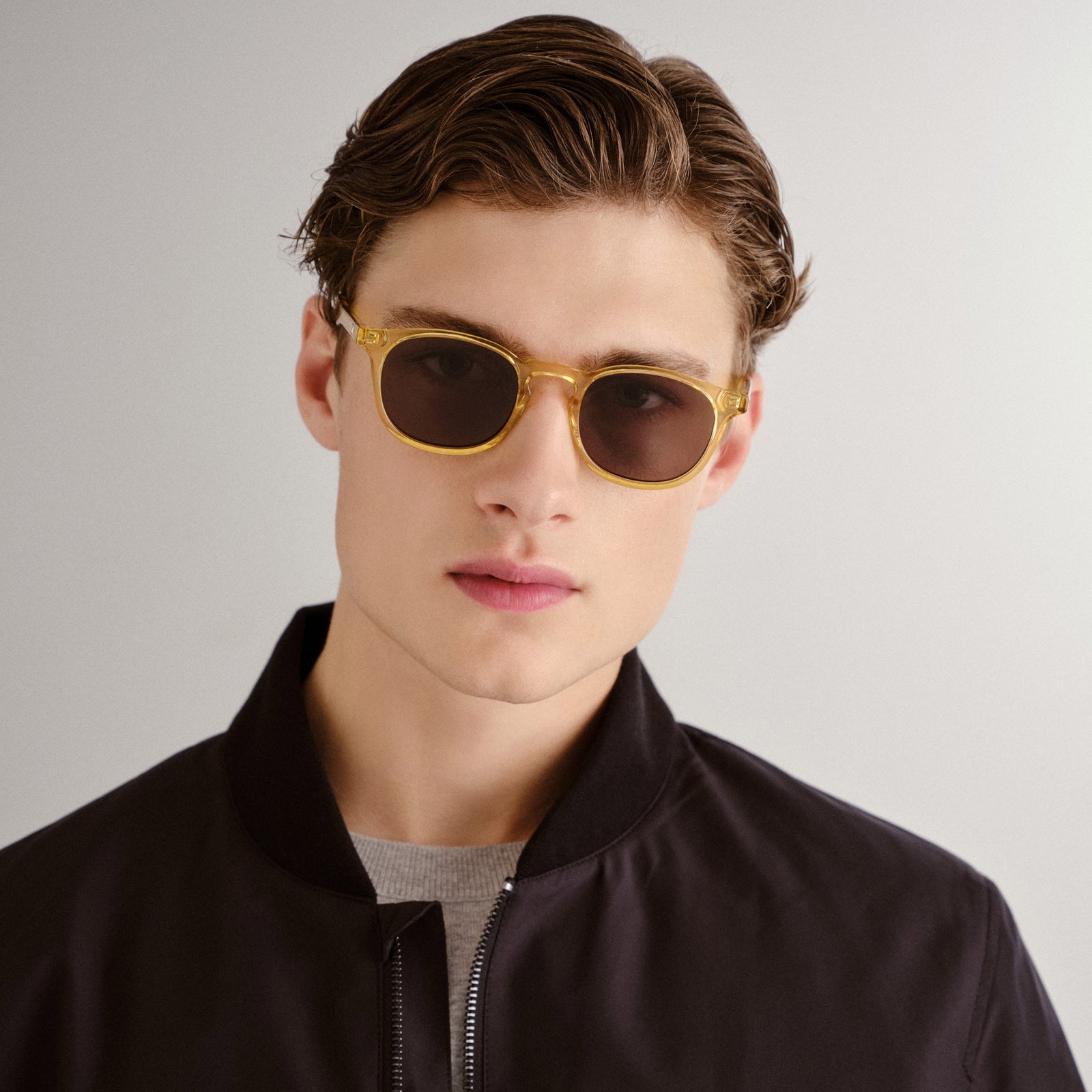 Club Royale Butterscotch Uni-Sex Round Sunglasses | Le Specs