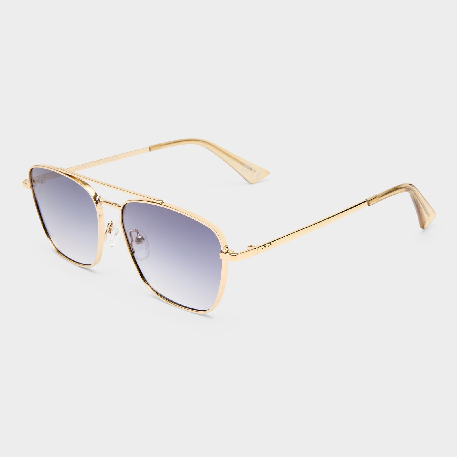 Diametric Ii Bright Gold Uni-Sex Aviator Sunglasses | Le Specs