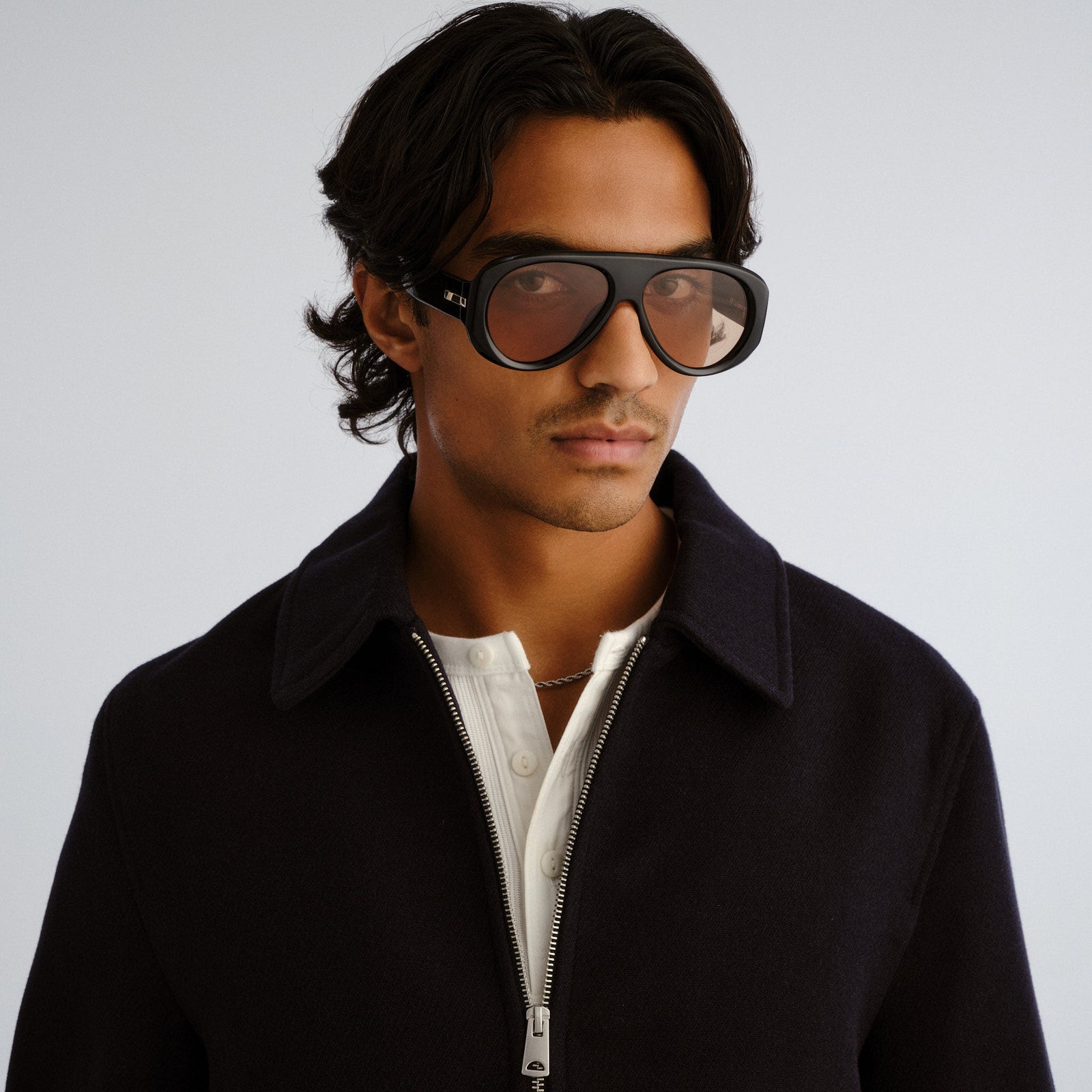 Dream Boat Black Uni-Sex Aviator Sunglasses | Le Specs