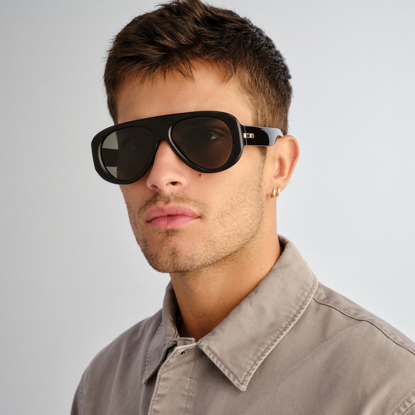 Dream Boat Black Uni-Sex Aviator Sunglasses | Le Specs