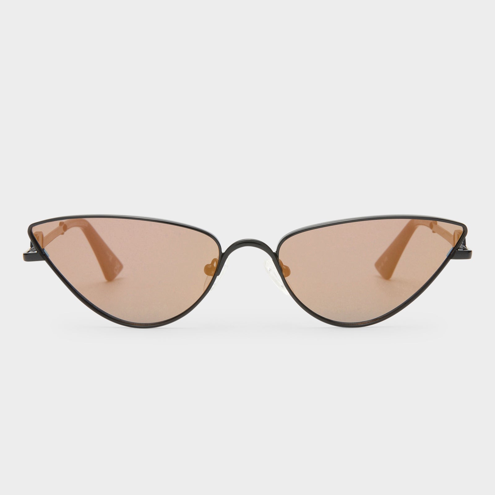 The Soiree Satin Black Female Cat-Eye Sunglasses | Le Specs