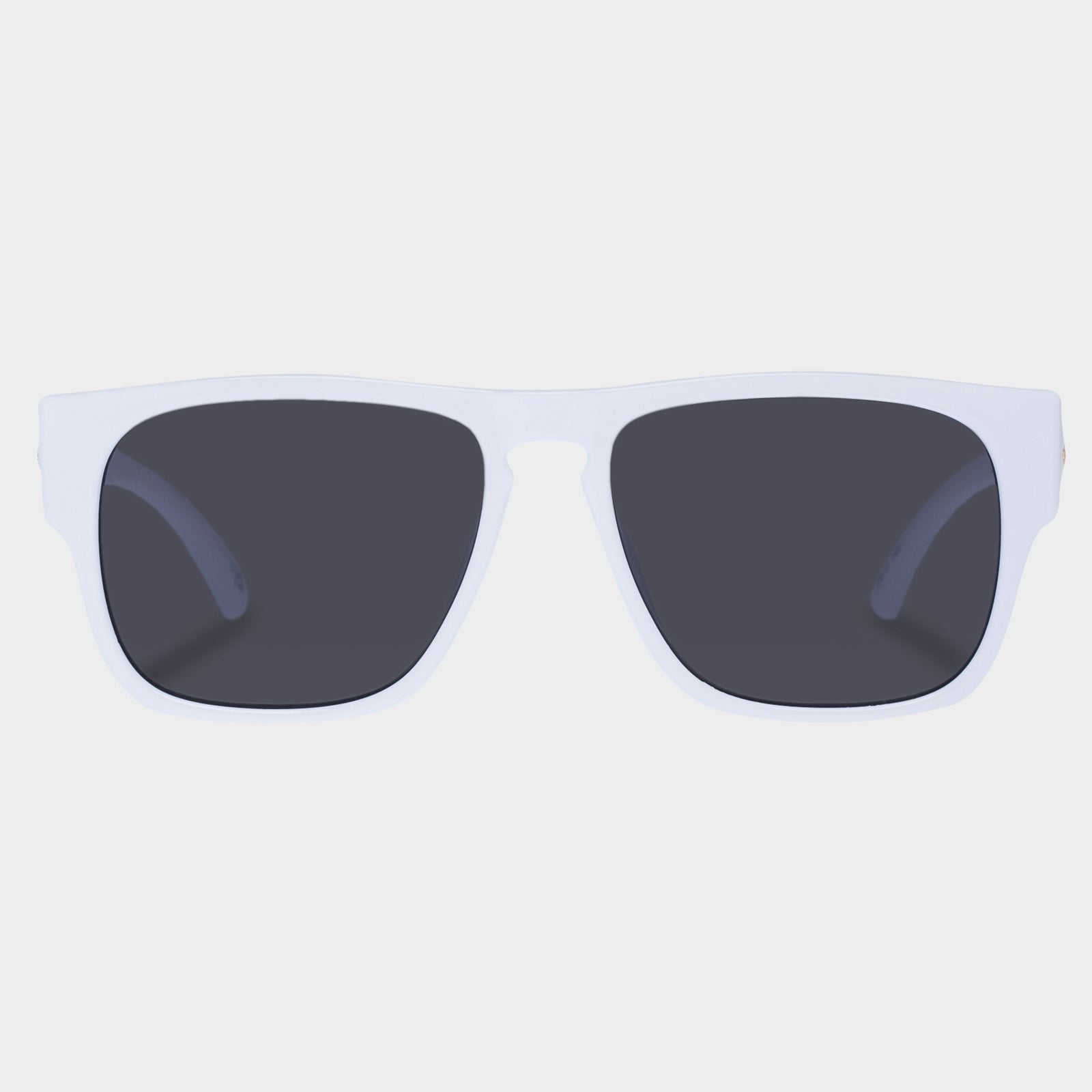 Transmission White Uni-Sex D-Frame Sunglasses | Le Specs