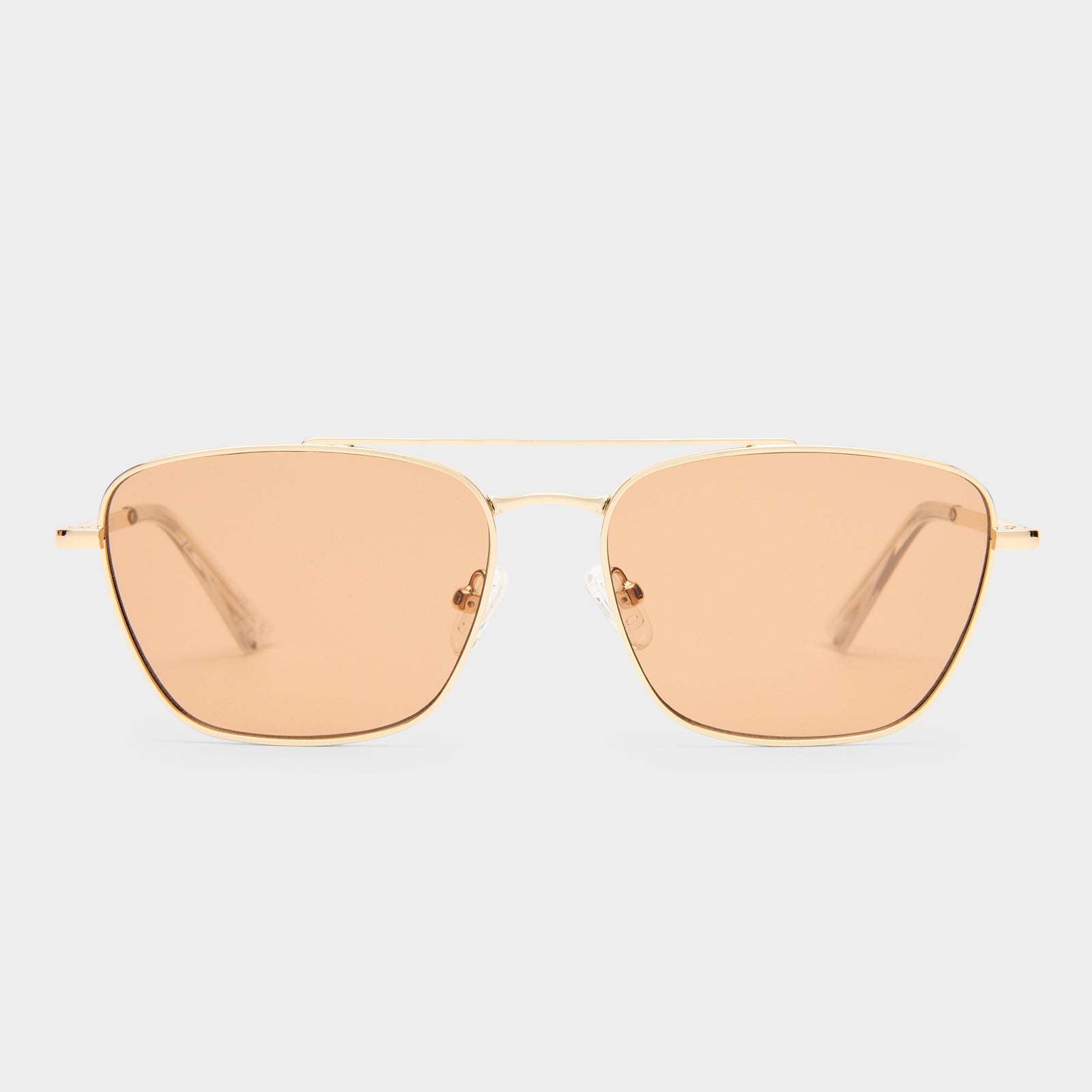 Diametric Ii Bright Gold Uni-Sex Aviator Sunglasses | Le Specs