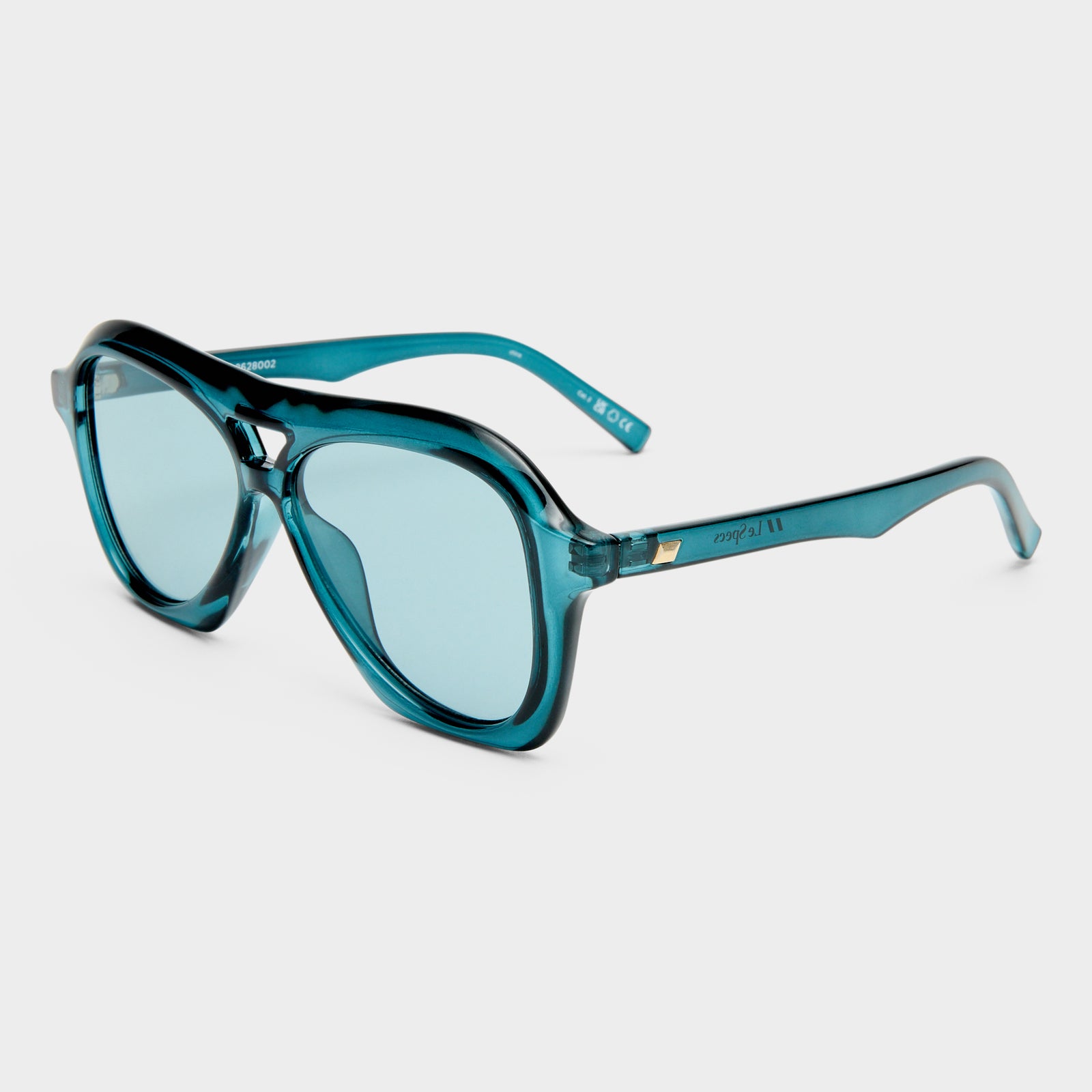 Drizzle Teal Uni-Sex Aviator Sunglasses | Le Specs