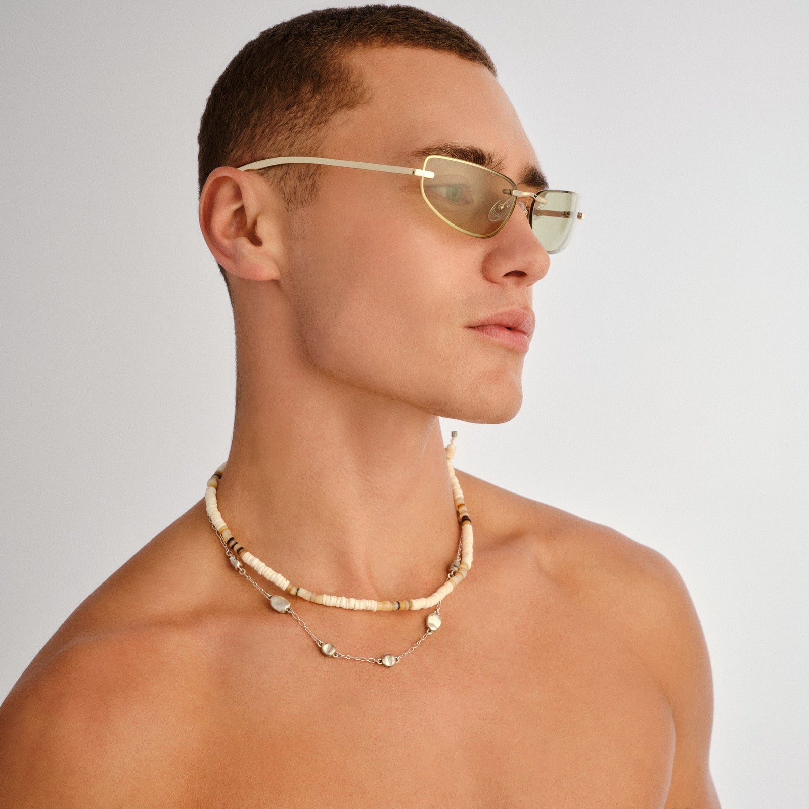 Bubbles Gold Female Wrap Sunglasses | Le Specs