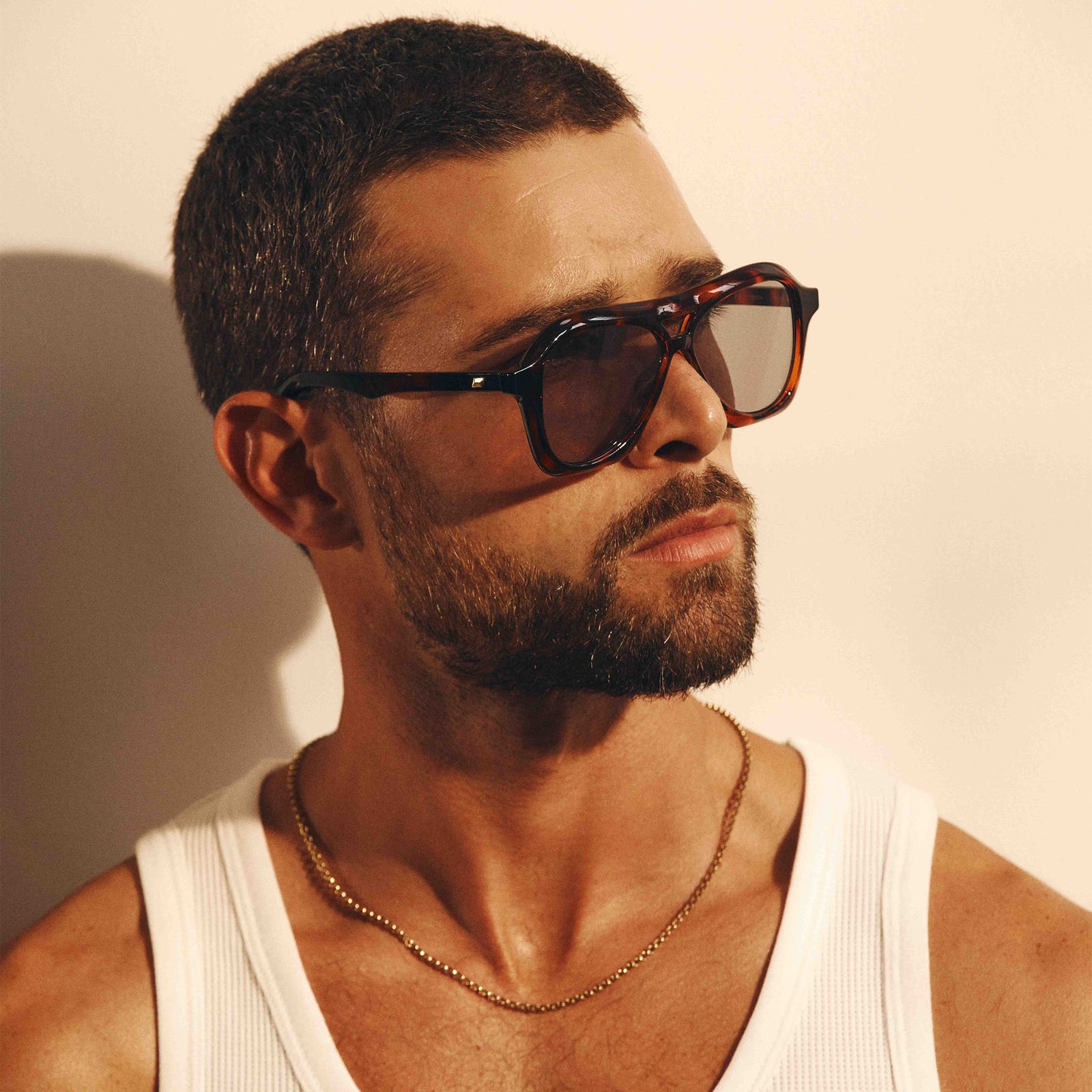 Drizzle Tort Uni-Sex Aviator Sunglasses | Le Specs