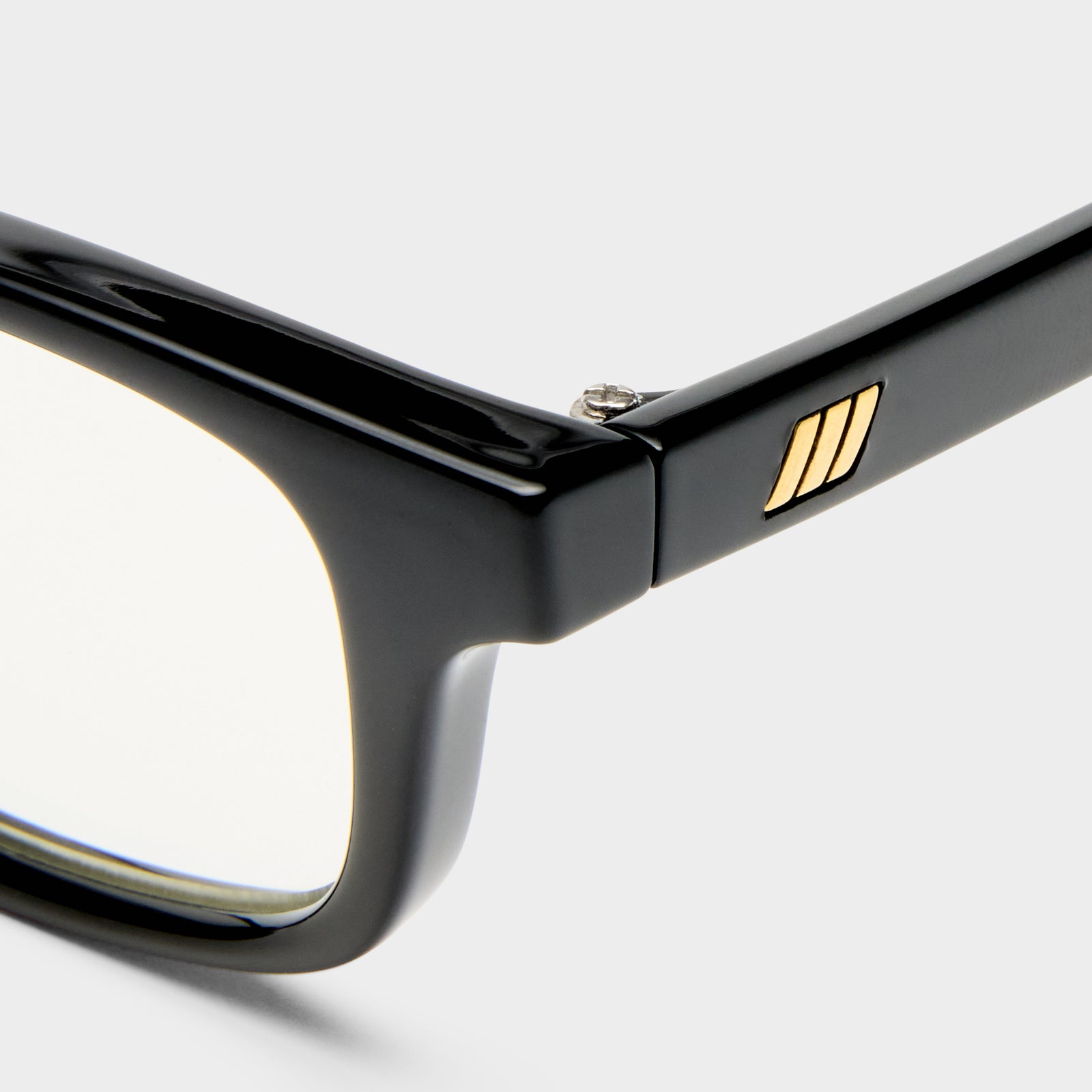 Echelon + Black Uni-Sex Rectangle Blue Light | Le Specs