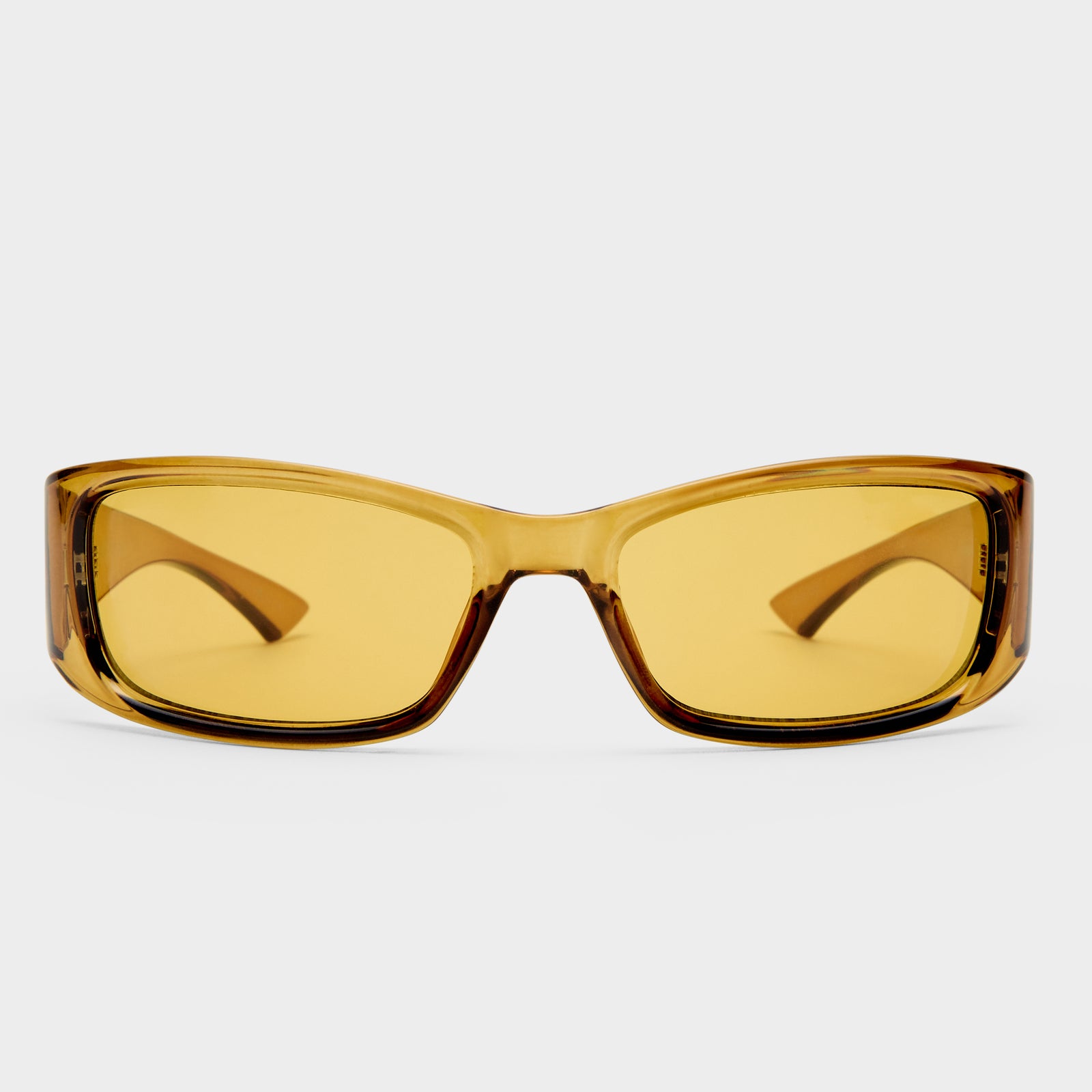 Du Jour Ochre Uni-Sex Rectangle Sunglasses | Le Specs