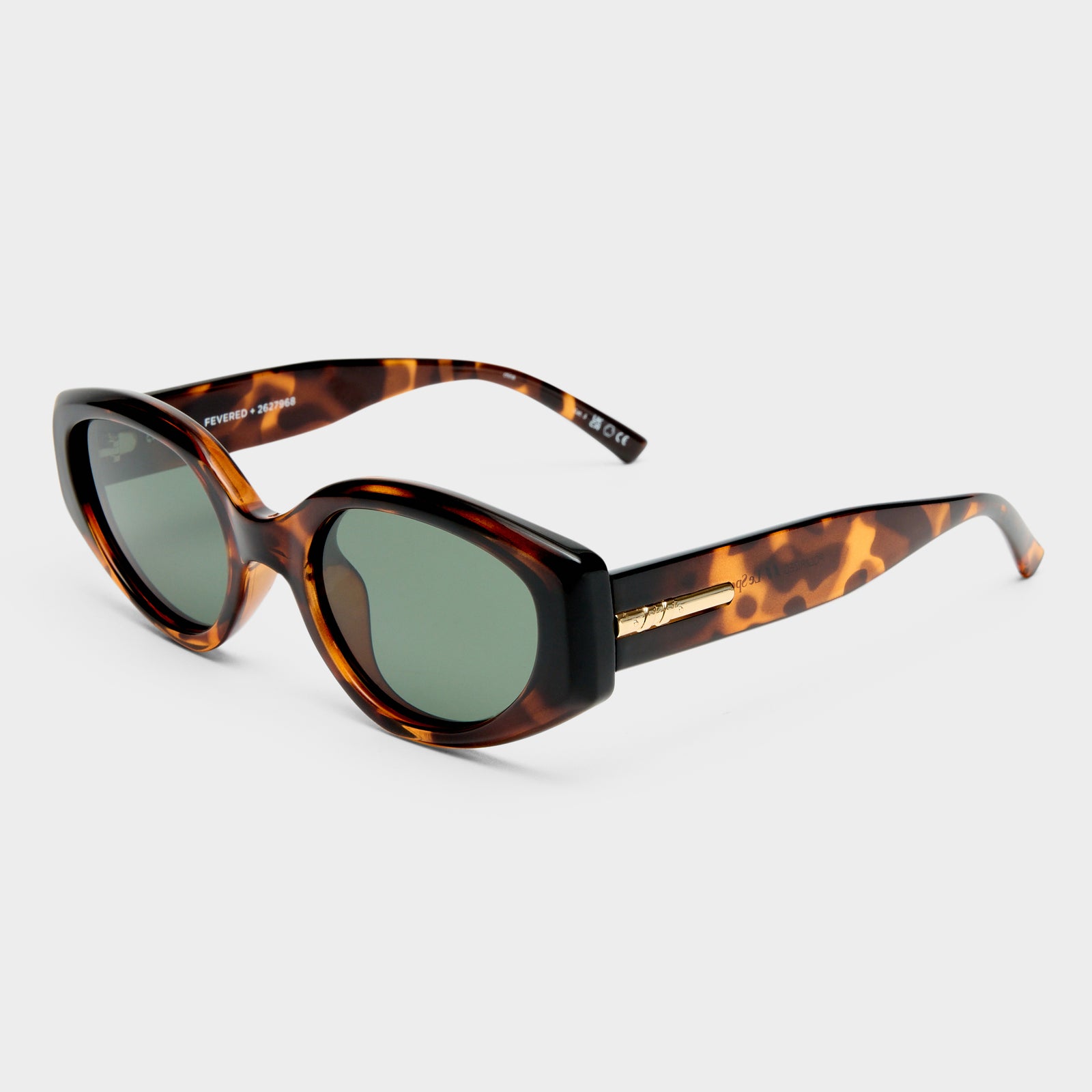 Fevered + Tort Female Oval Sunglasses | Le Specs