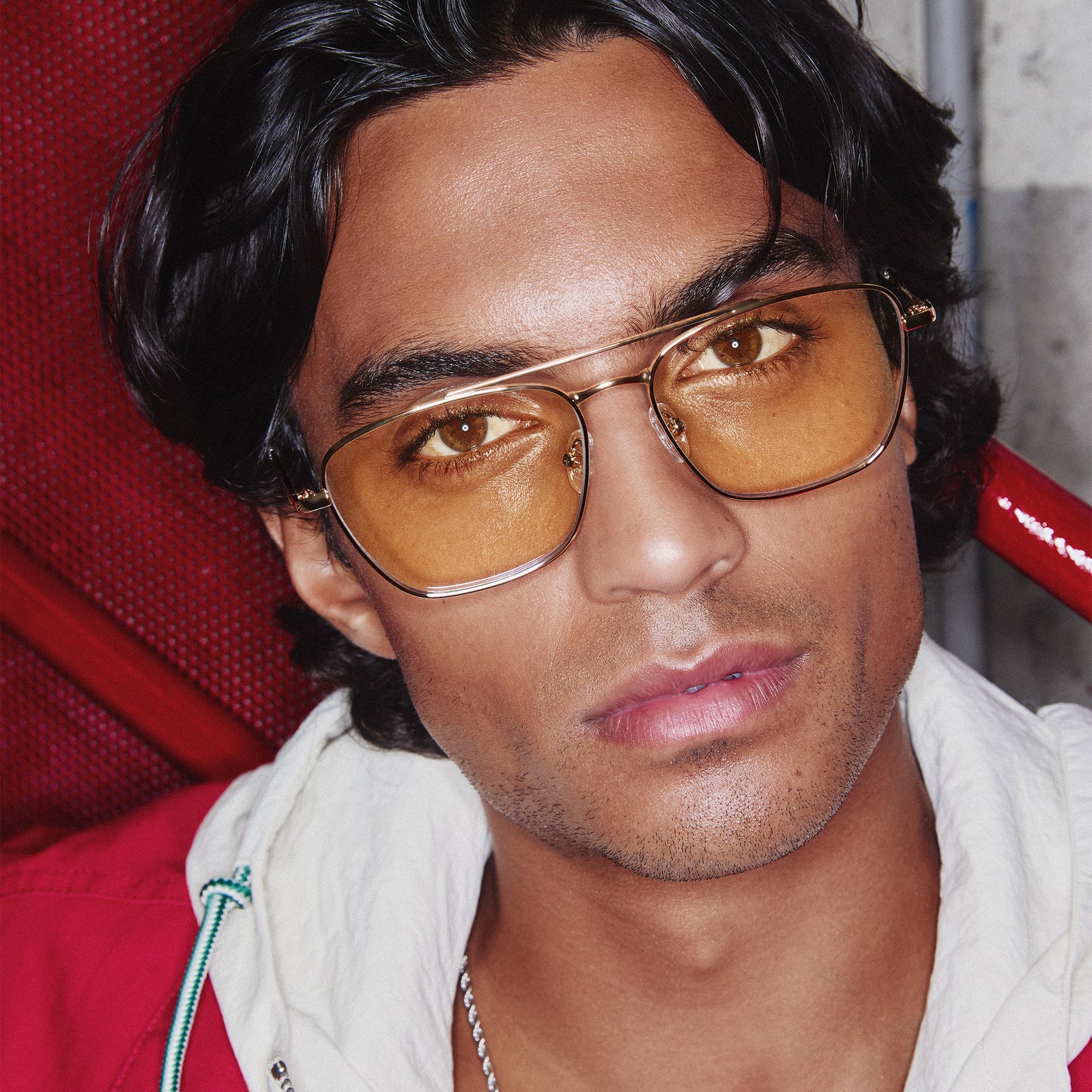 Diametric Gold Uni-Sex Aviator Blue Light | Le Specs