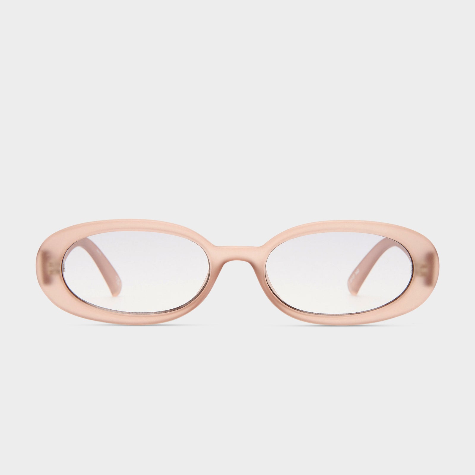 Outta Love Matte Oyster Female Oval Sunglasses | Le Specs