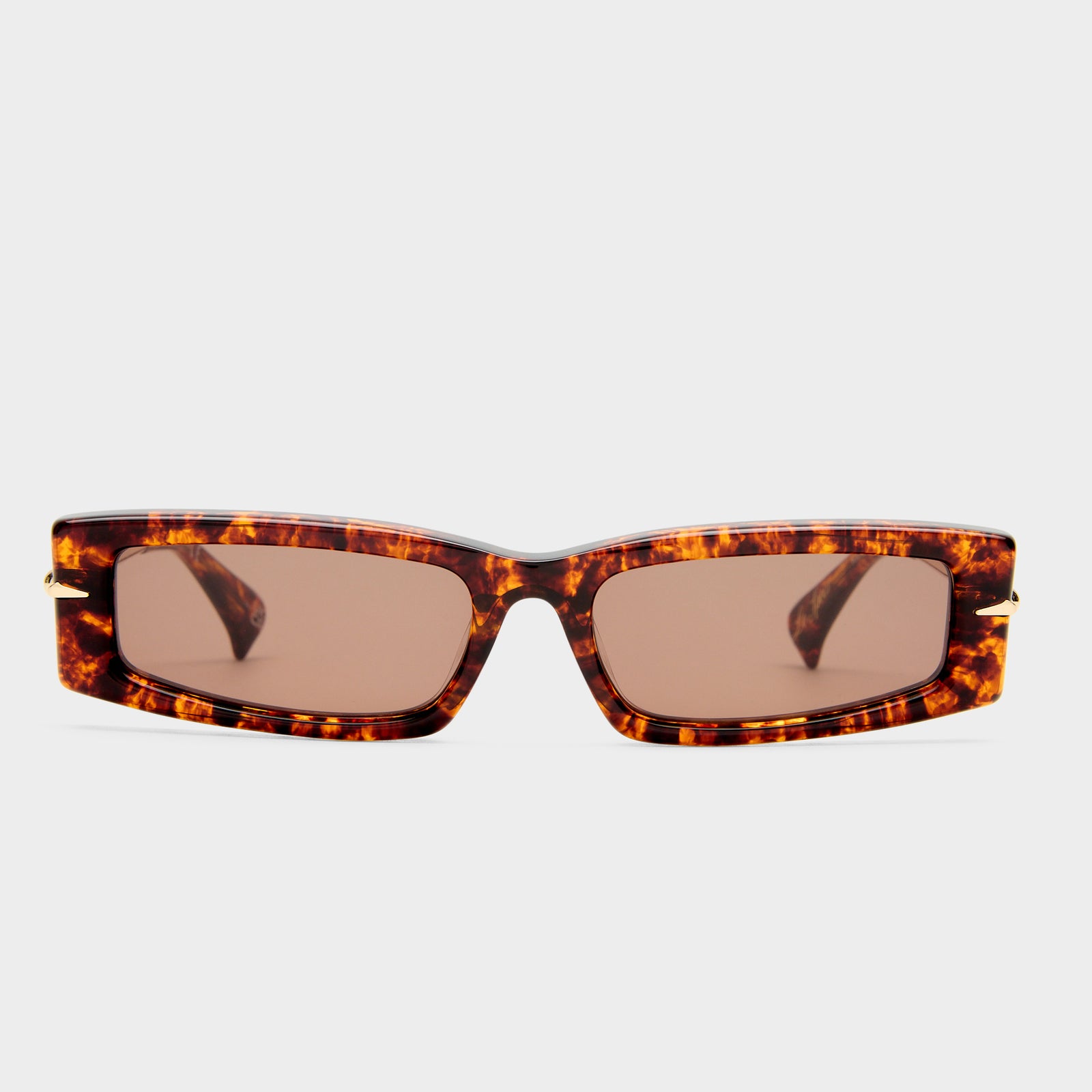 Numero Diez Mottled Tort Female Rectangle Sunglasses | Le Specs