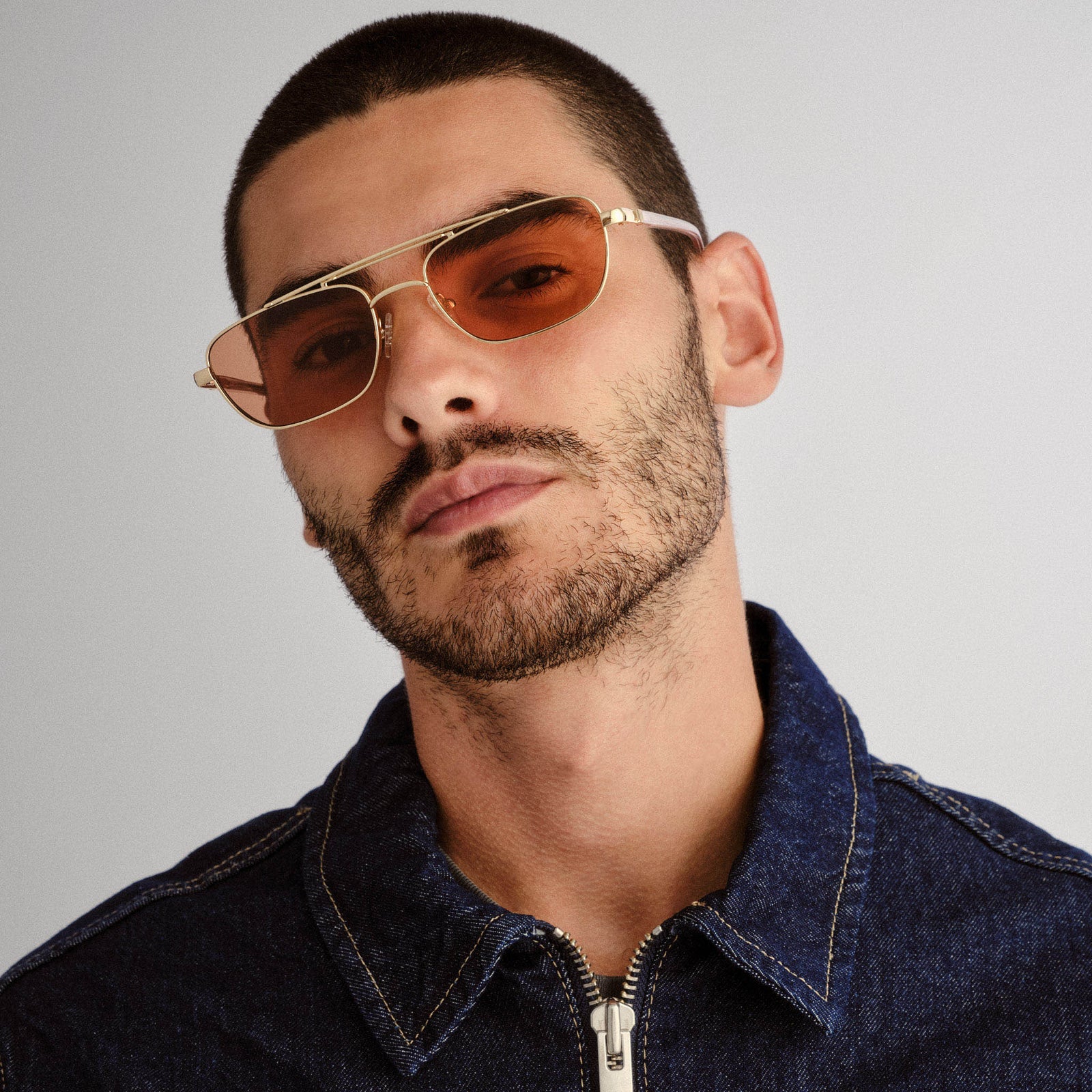 Le Mimi Gold Uni-Sex Aviator Sunglasses | Le Specs