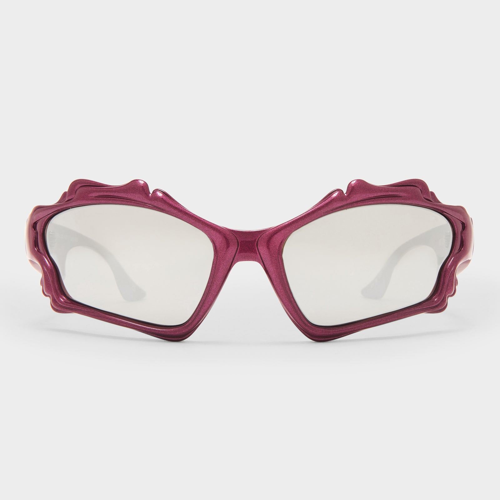 Le Siren Cyber Grape Female Wrap Sunglasses | Le Specs