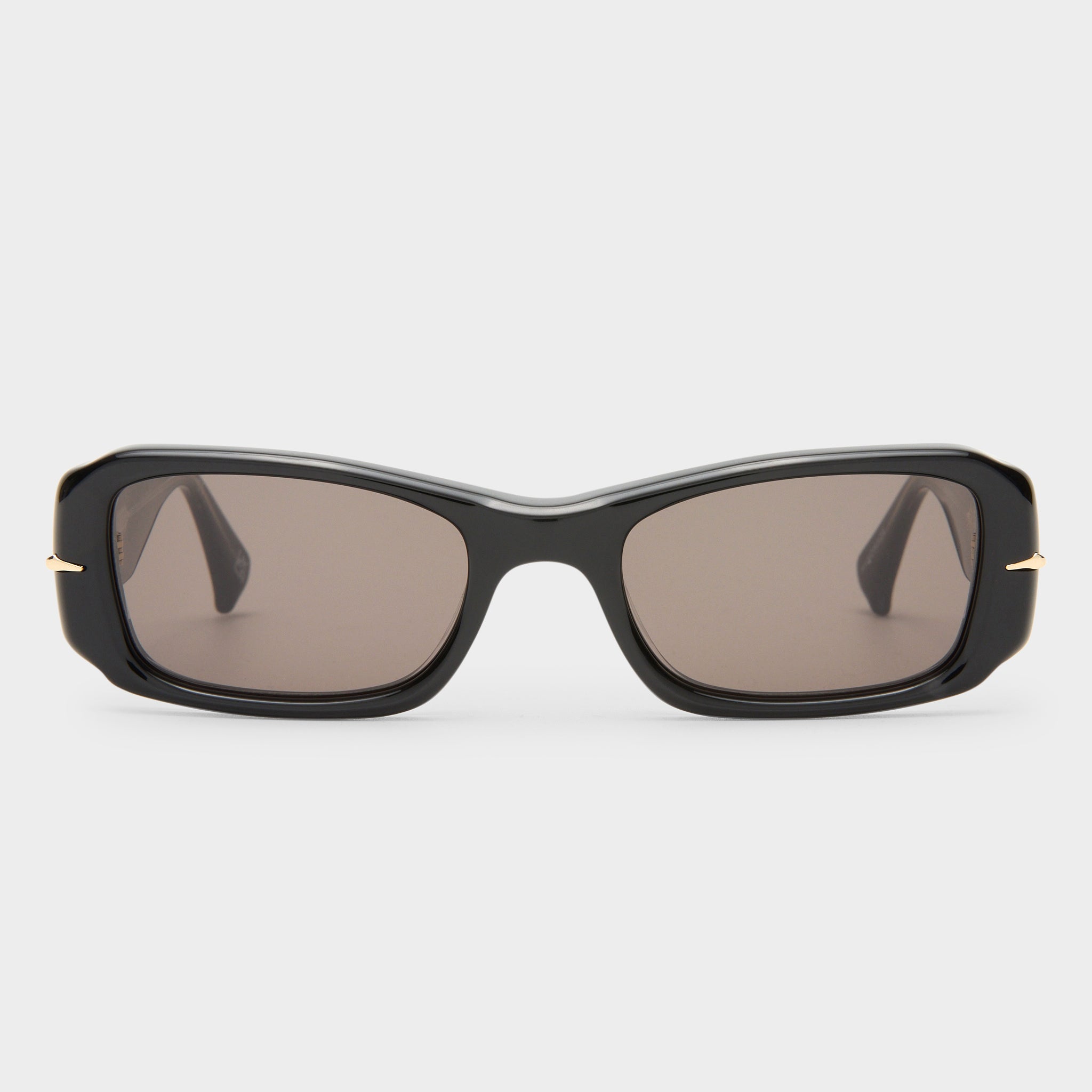 Polygraph Black Uni-Sex Rectangle Sunglasses | Le Specs