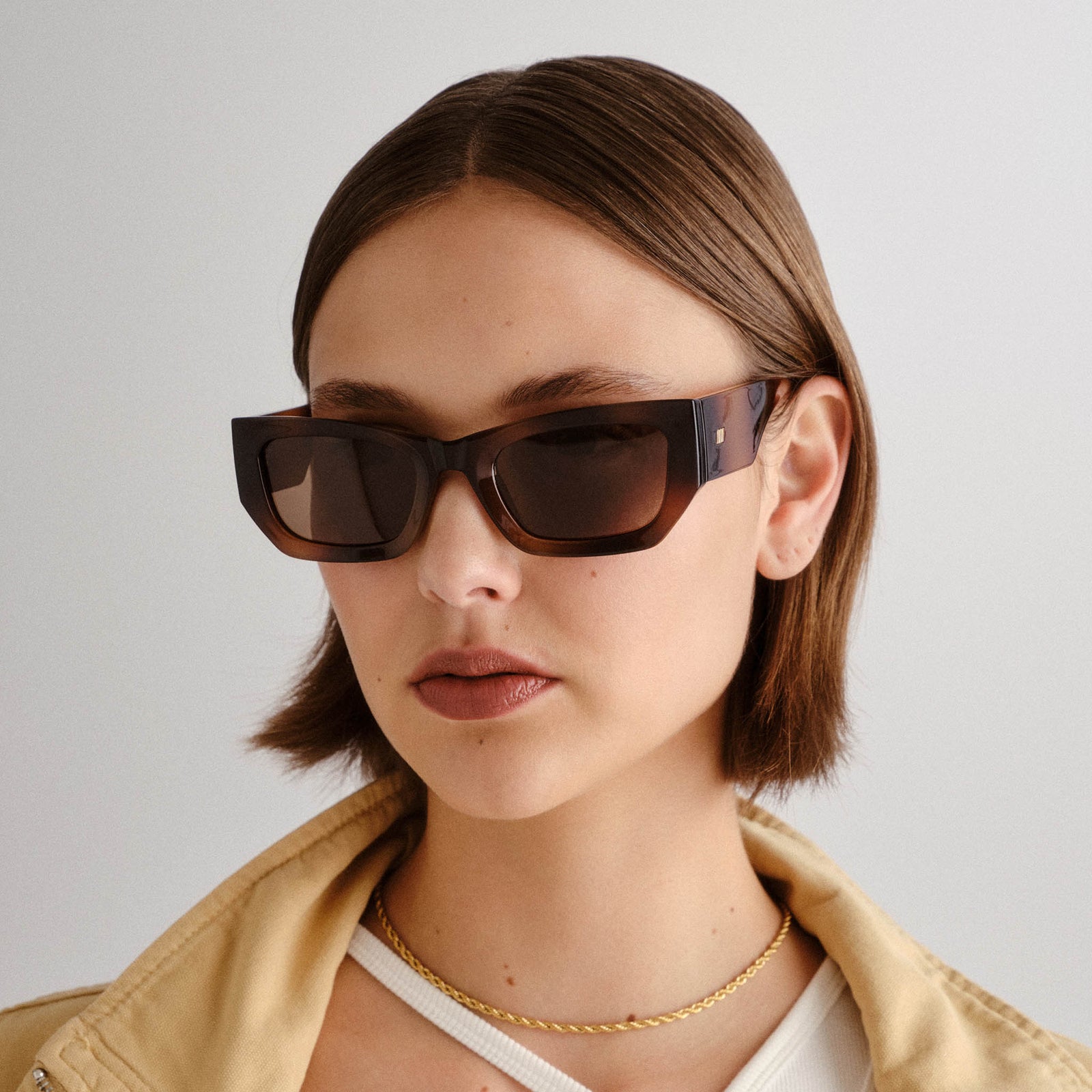 Beachcomber Tort Female D-Frame Sunglasses | Le Specs