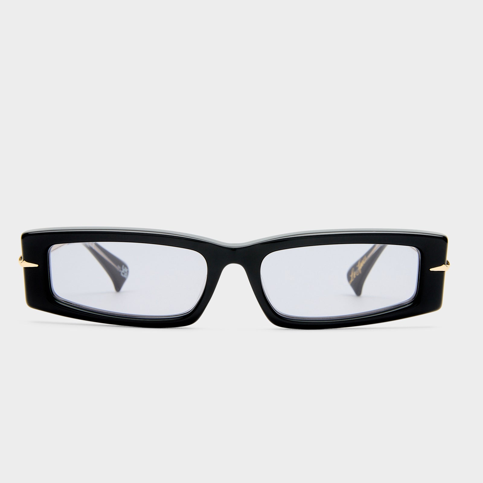 Numero Diez Obsidian Black Female Rectangle Sunglasses | Le Specs