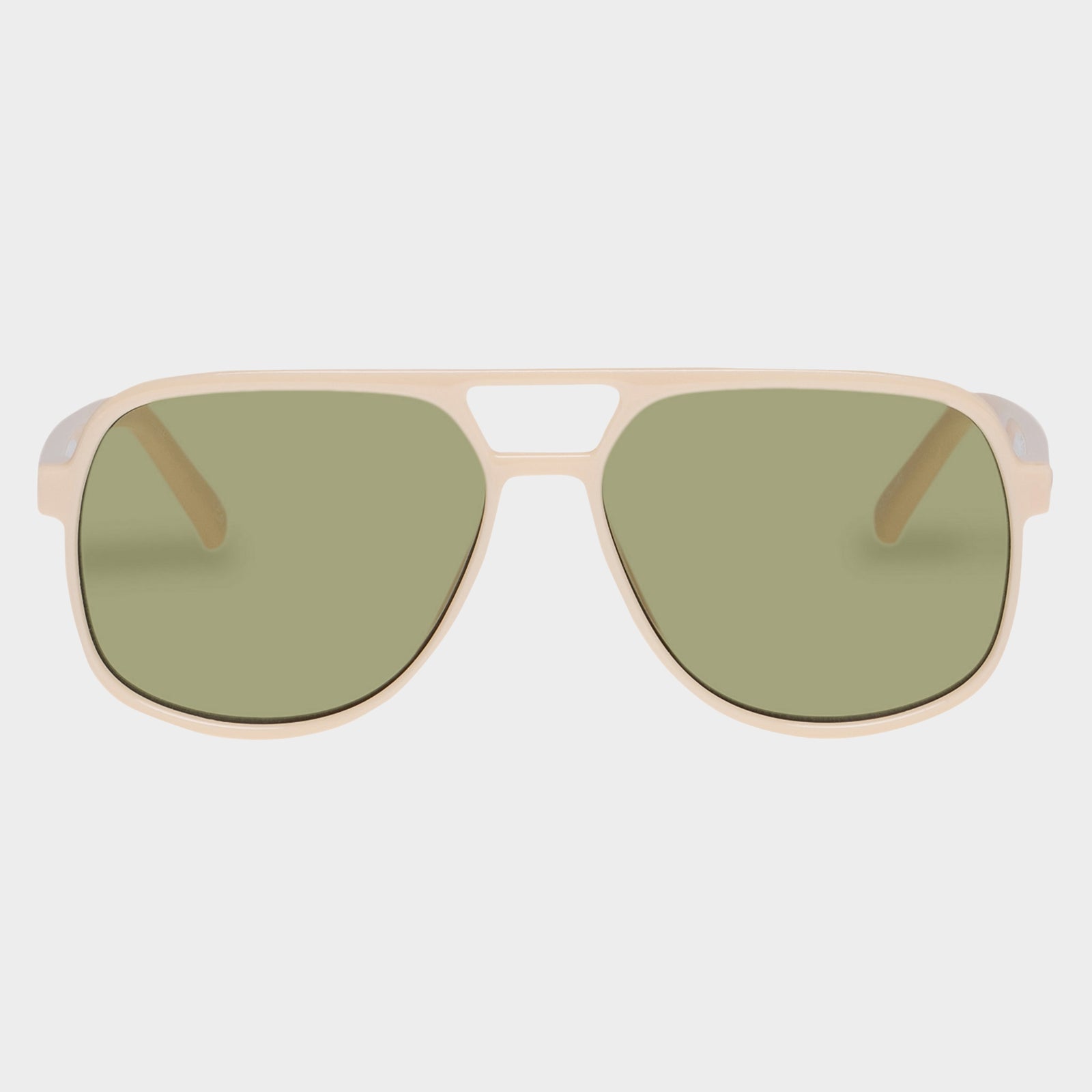 Trailbreaker Ivory Uni-Sex Aviator Sunglasses | Le Specs