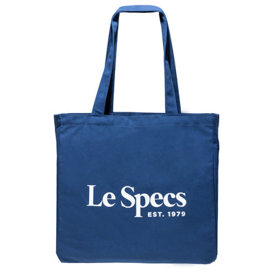 LE SPECS TOTE BAG | BLUE & WHITE LOGO