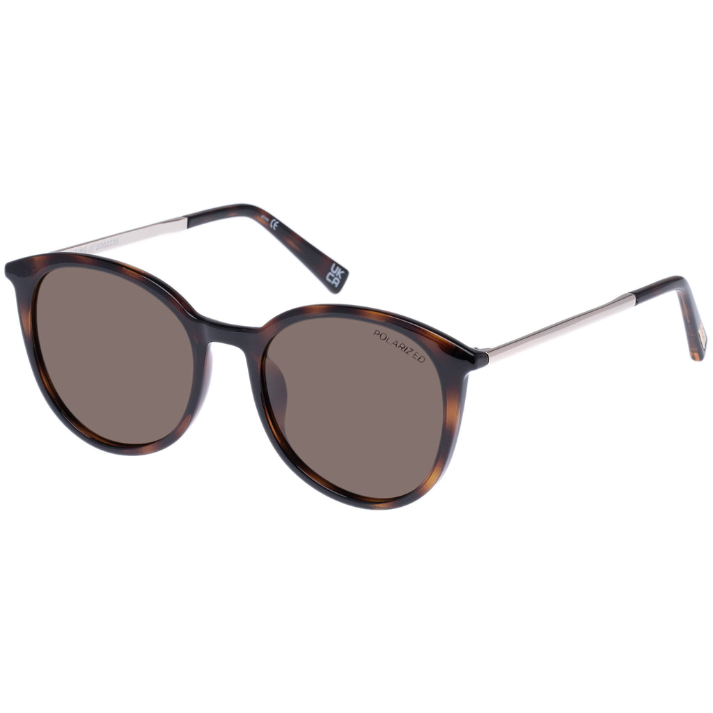 Le Danzing Tort Polarized Women's Round Sunglasses | Le Specs