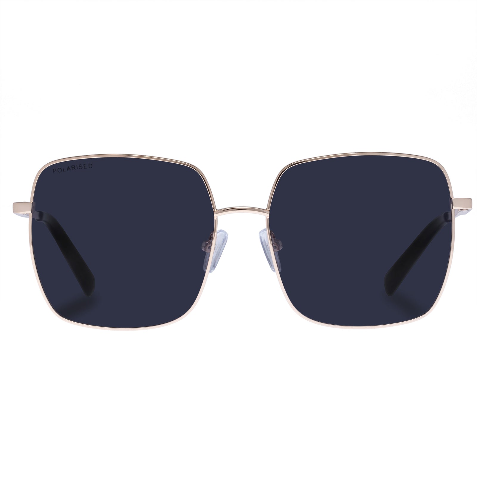 Nick - Square Modern Flat Lens Polarized Mirrored Sunglasses – Evie Marie's