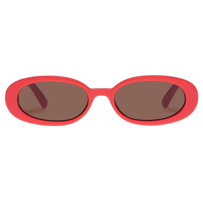 Outta Love Black Uni-Sex Oval Sunglasses | Le Specs