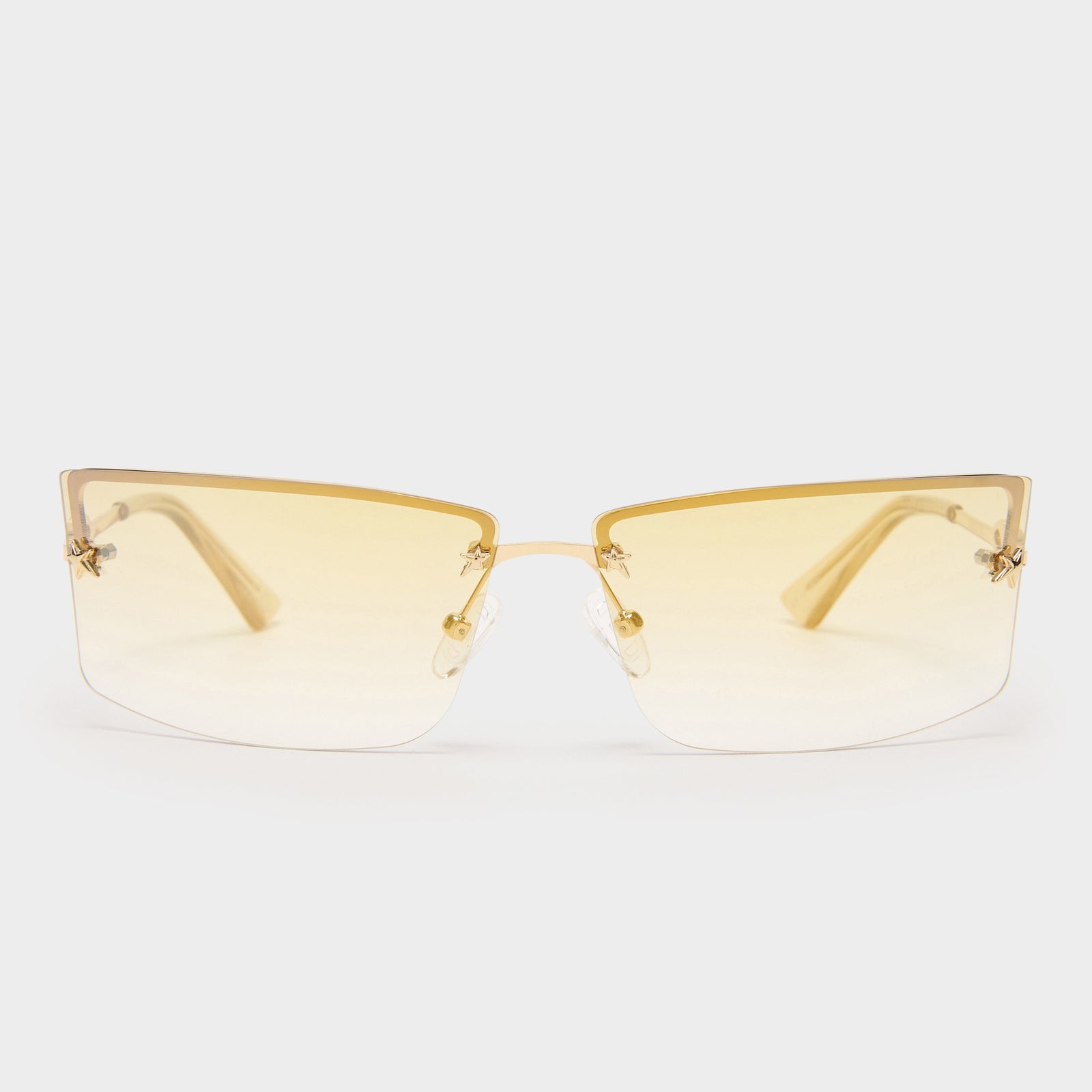 Alien Gold Female Rectangle Sunglasses | Le Specs