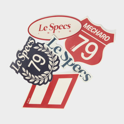 LE SPECS STICKER SET | RED, WHITE & NAVY BLUE