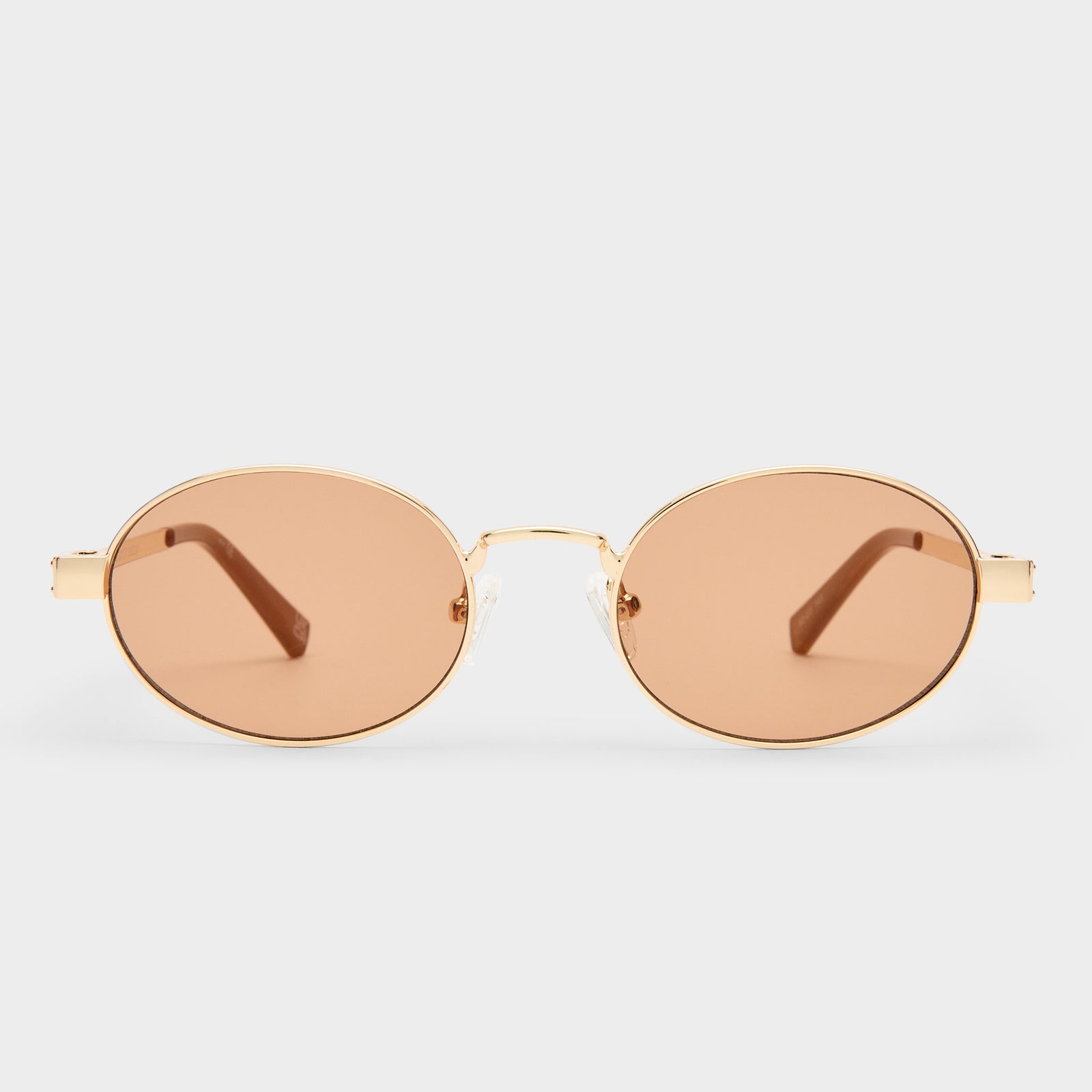 Poseidon Deux Gold Female Round Sunglasses | Le Specs