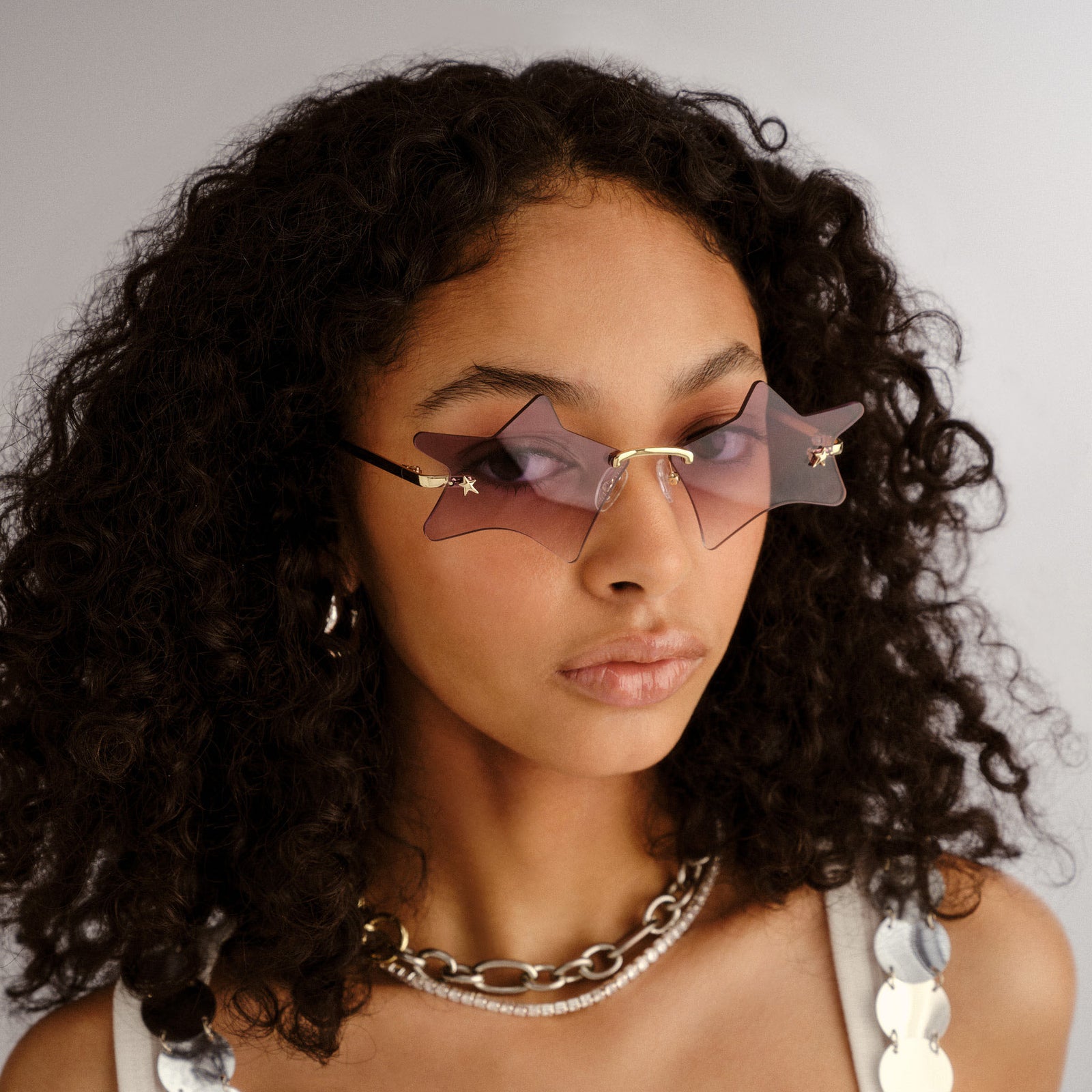 Twinkle Gold Female Butterfly Sunglasses | Le Specs