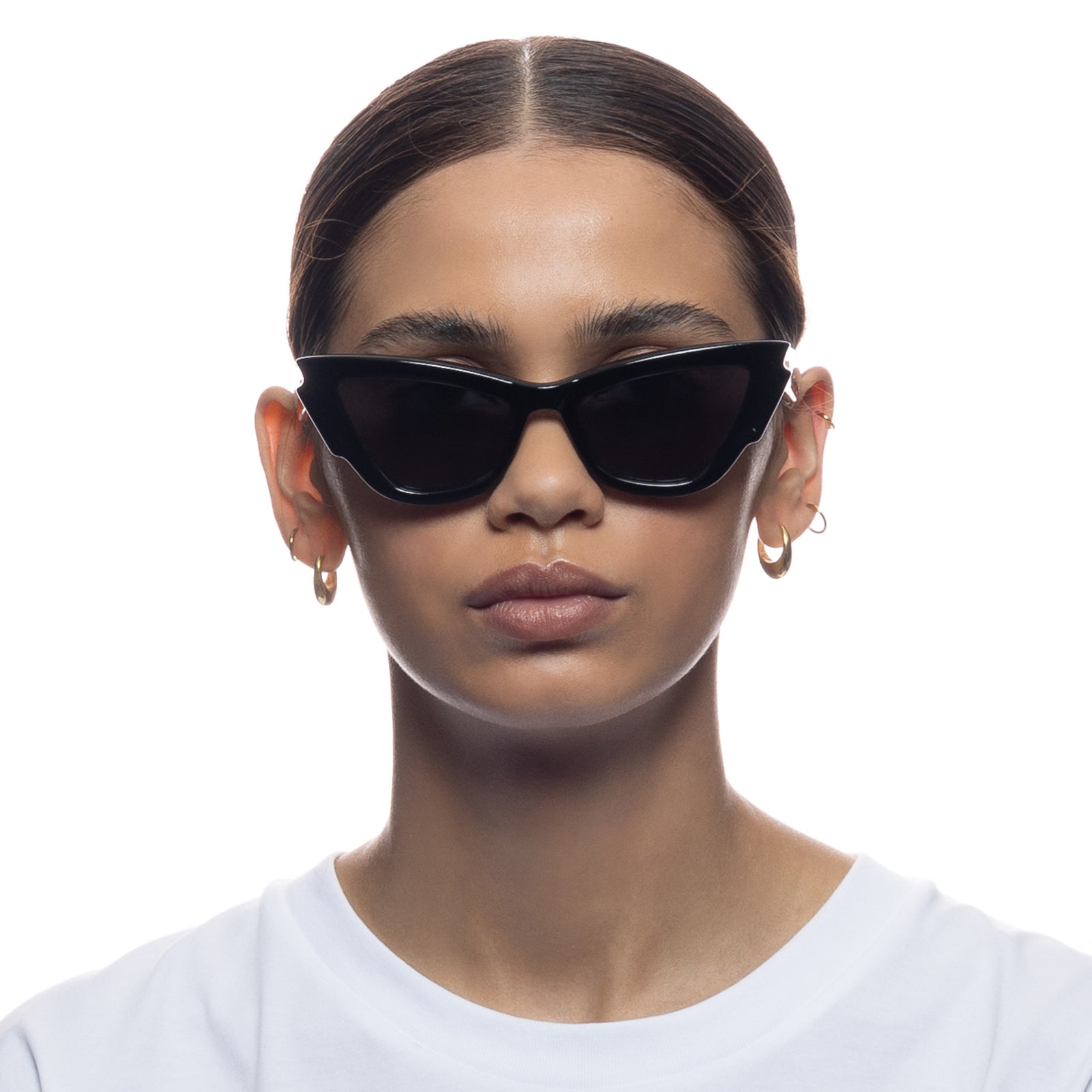 Lost Days Black Female Cat-Eye Sunglasses | Le Specs