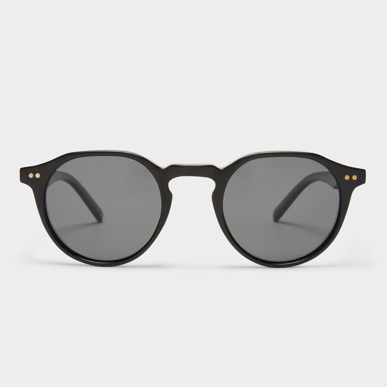 Galavant Black Uni-Sex Round Sunglasses | Le Specs