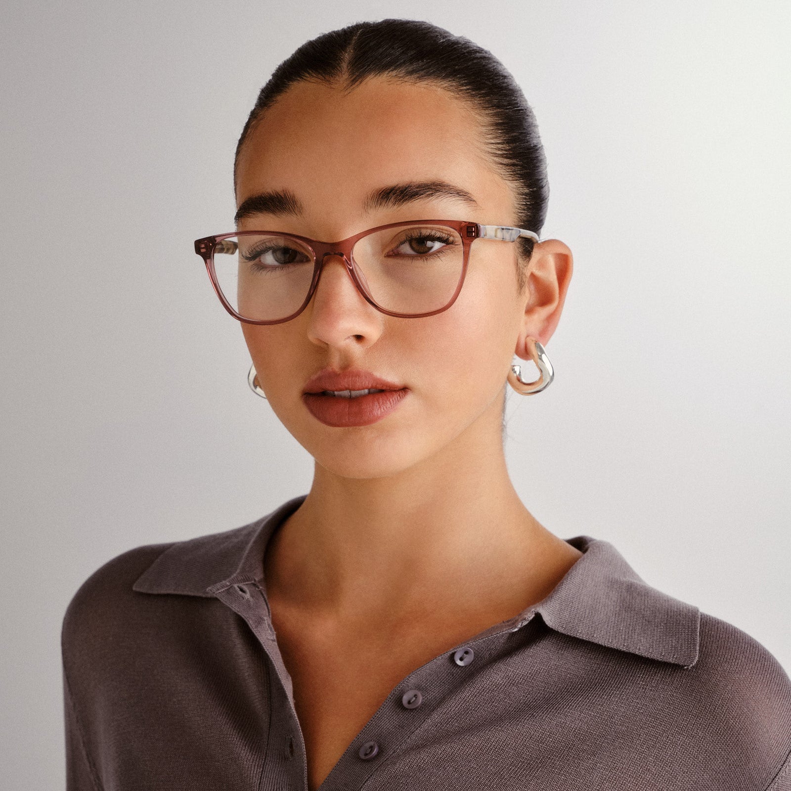 Midsummer Night Plum Cookie Tort Female D-Frame Optical Frames | Le Specs