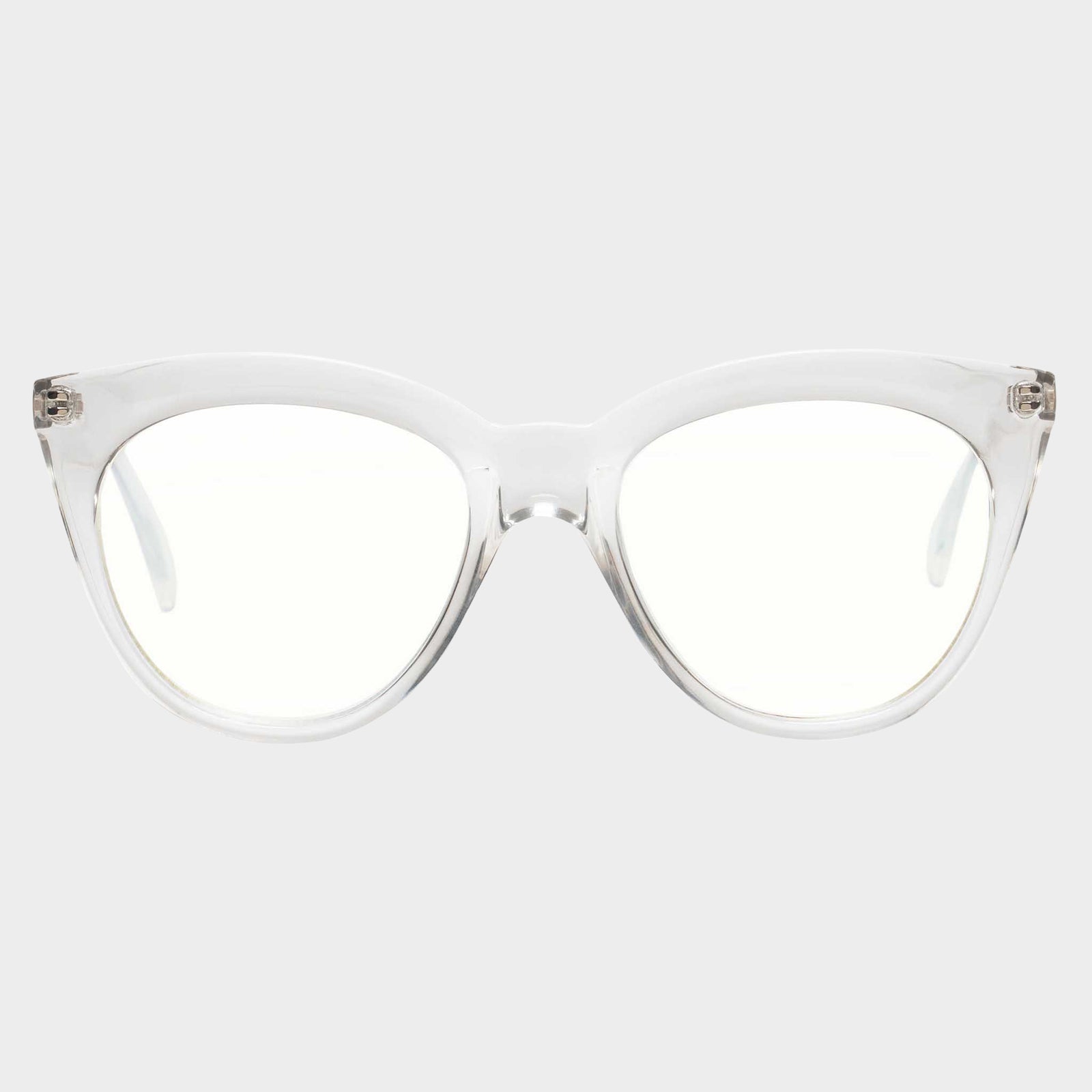 Halfmoon Magic Crystal Clear Female Cat-Eye Blue Light | Le Specs
