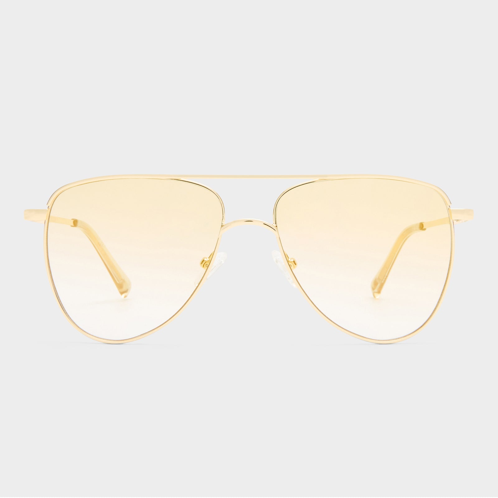 The Duke Gold Female Aviator Sunglasses | Le Specs