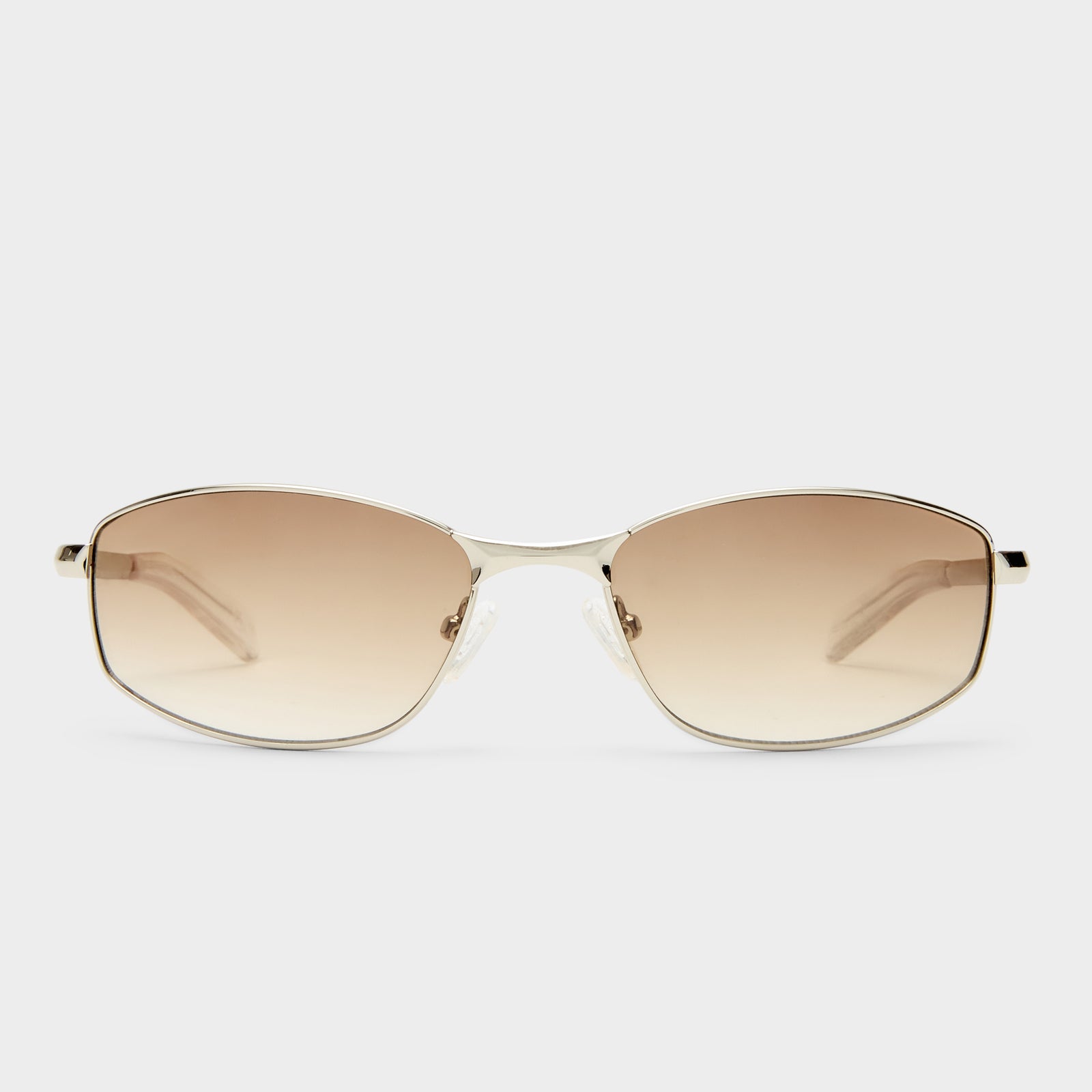 Star Beam Silver Uni-Sex Rectangle Sunglasses | Le Specs