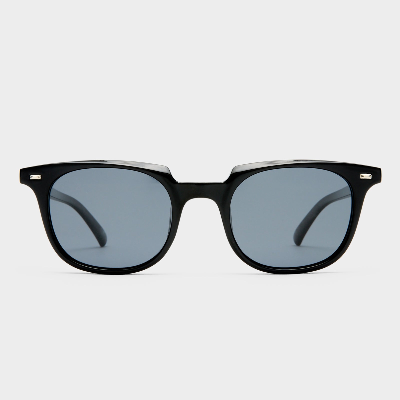 Le Resolu Black Uni-Sex Round Sunglasses | Le Specs