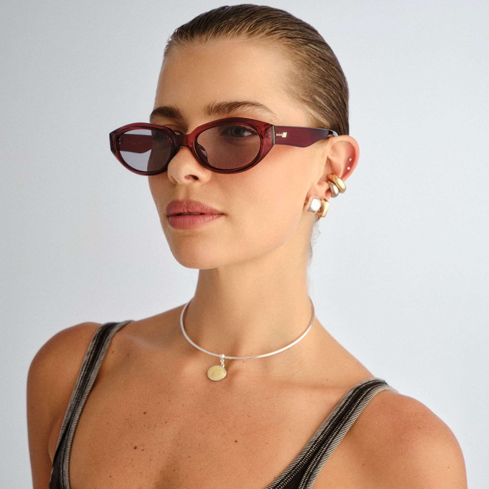 Le Bijou + Mulberry Uni-Sex Oval Sunglasses | Le Specs