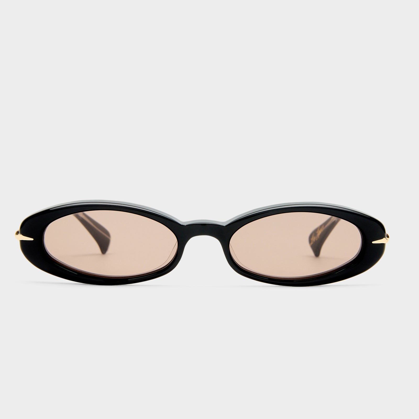 Numero Doce Obsidian Black Female Oval Sunglasses | Le Specs
