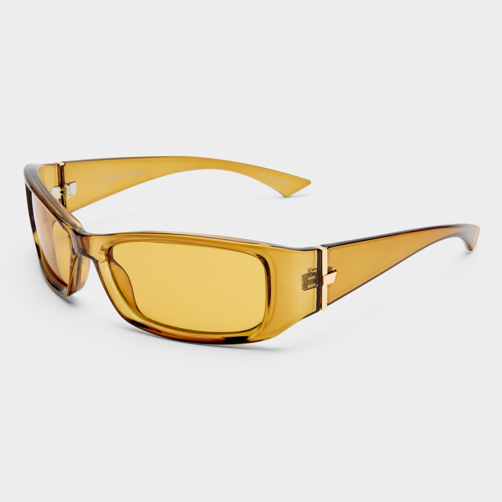 Du Jour Ochre Uni-Sex Rectangle Sunglasses | Le Specs