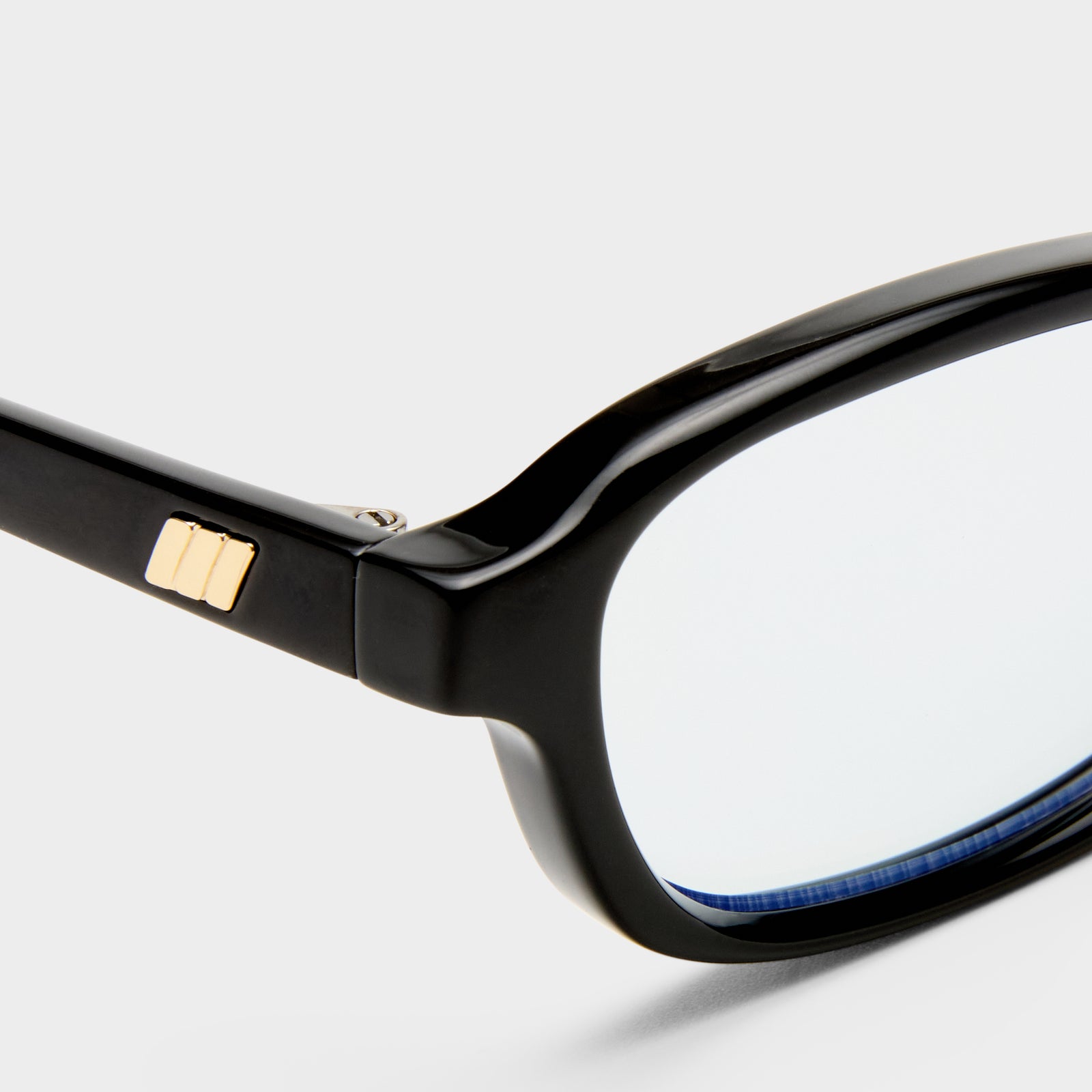 Honey Pot Black Female Rectangle Blue Light | Le Specs