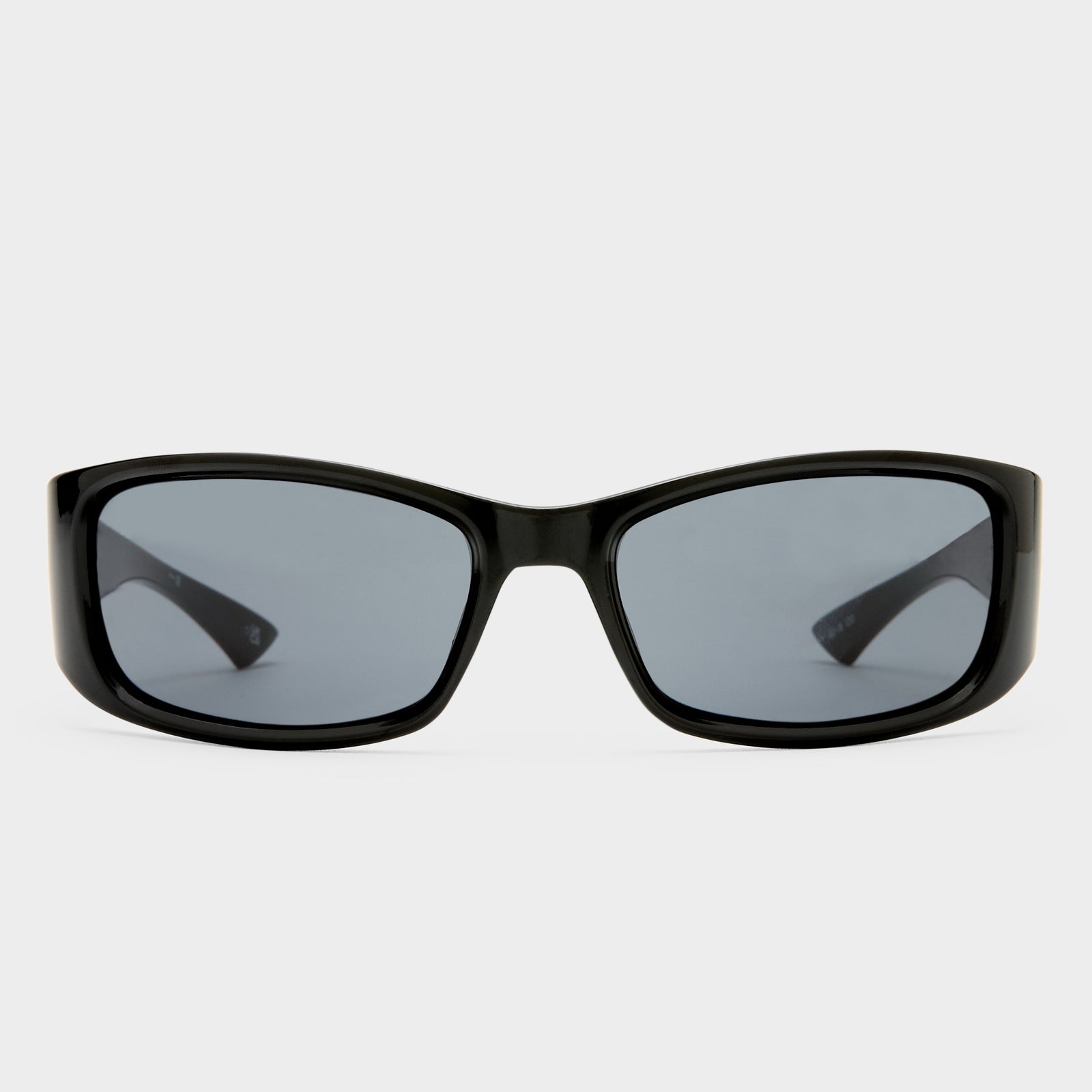 Du Jour Black Uni-Sex Wrap Sunglasses | Le Specs