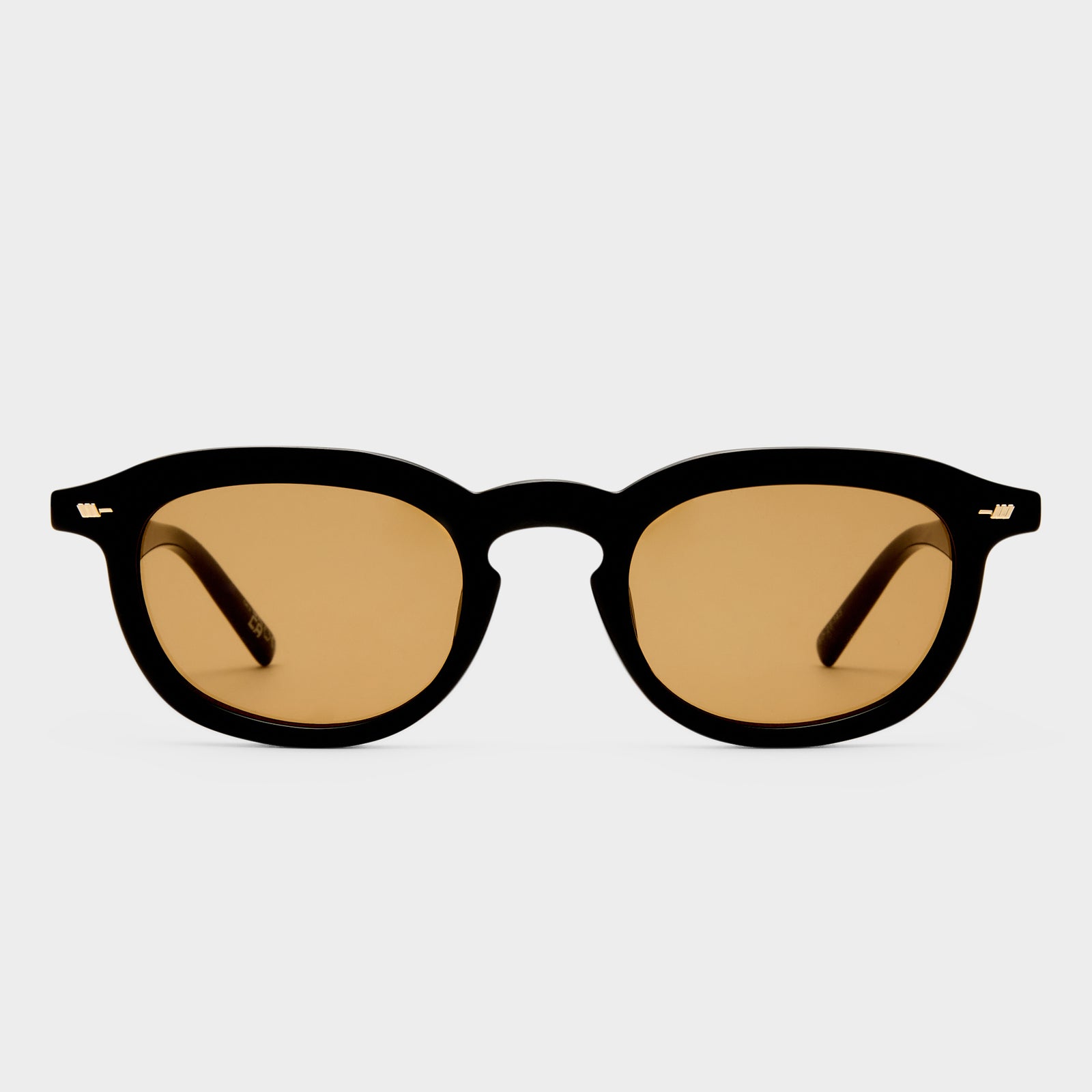 Heart Throb Black Uni-Sex Round Sunglasses | Le Specs