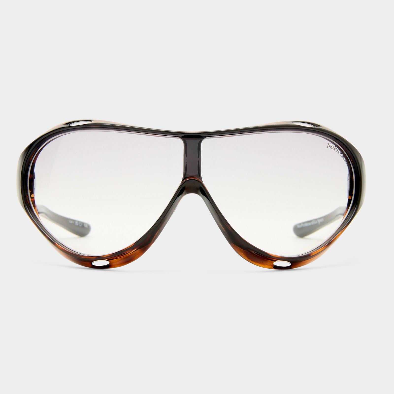 Iris Black Tort Uni-Sex Shield Sunglasses | Le Specs